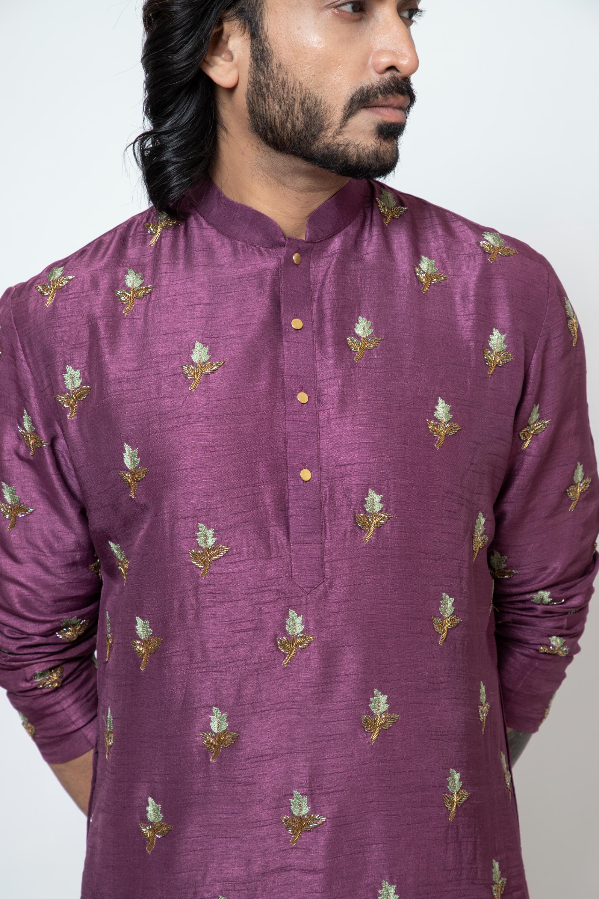 PLUM PETALS KURTA SET