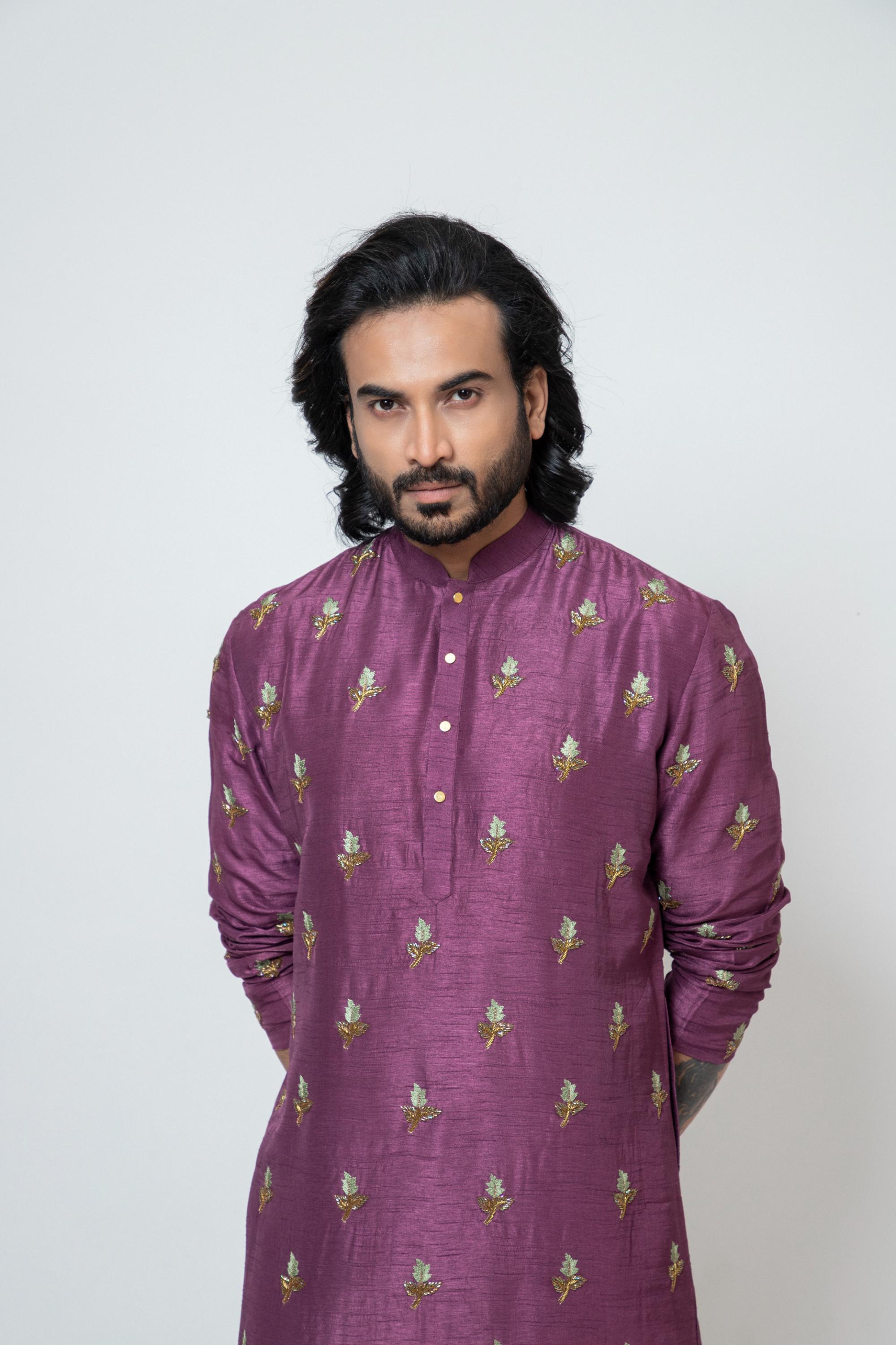 PLUM PETALS KURTA SET
