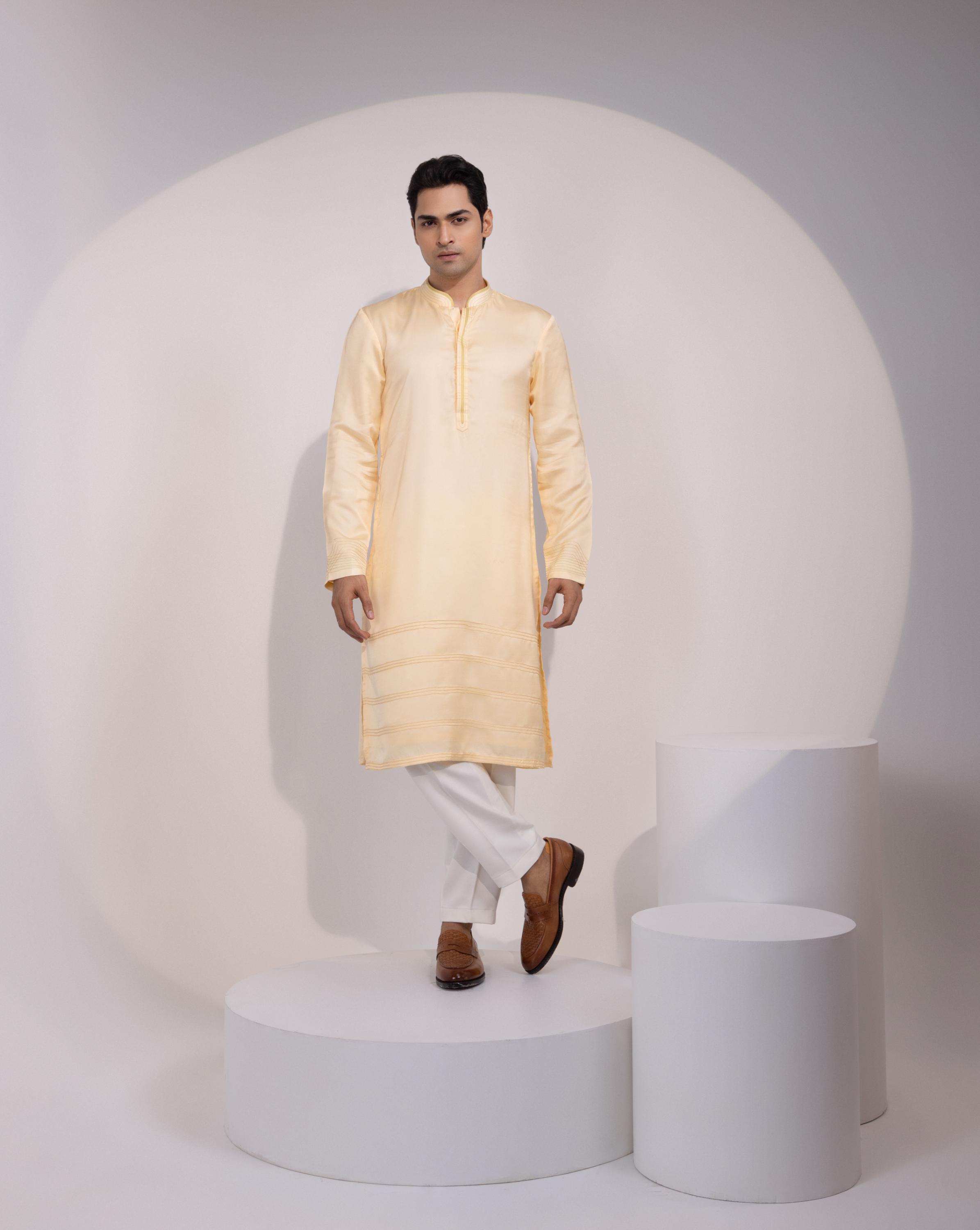 Pastel Yellow Kurta