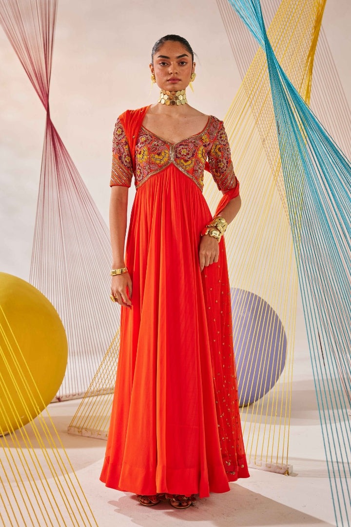 Anika anarkali set