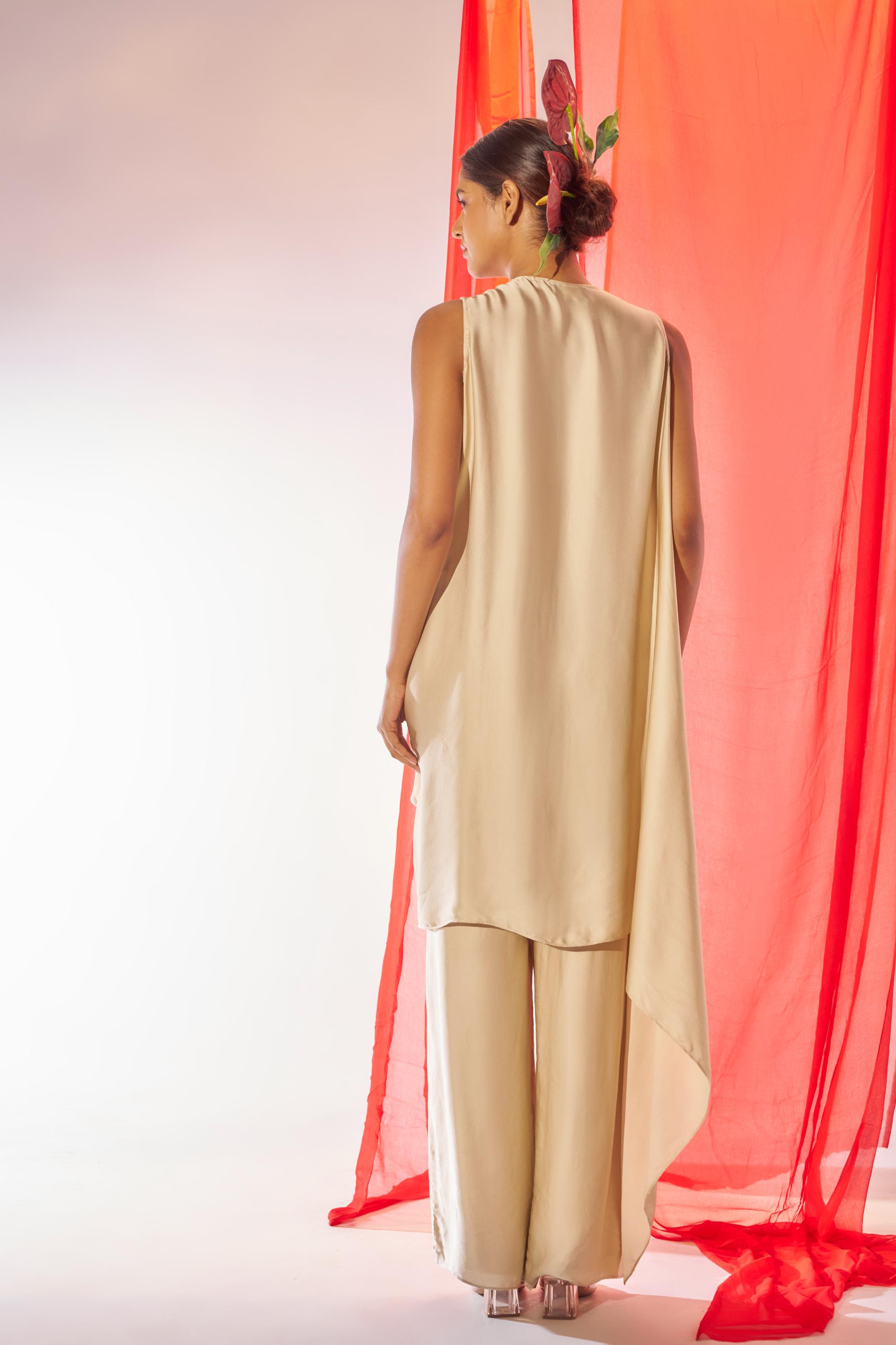 Sundari- Draped tunic and pants