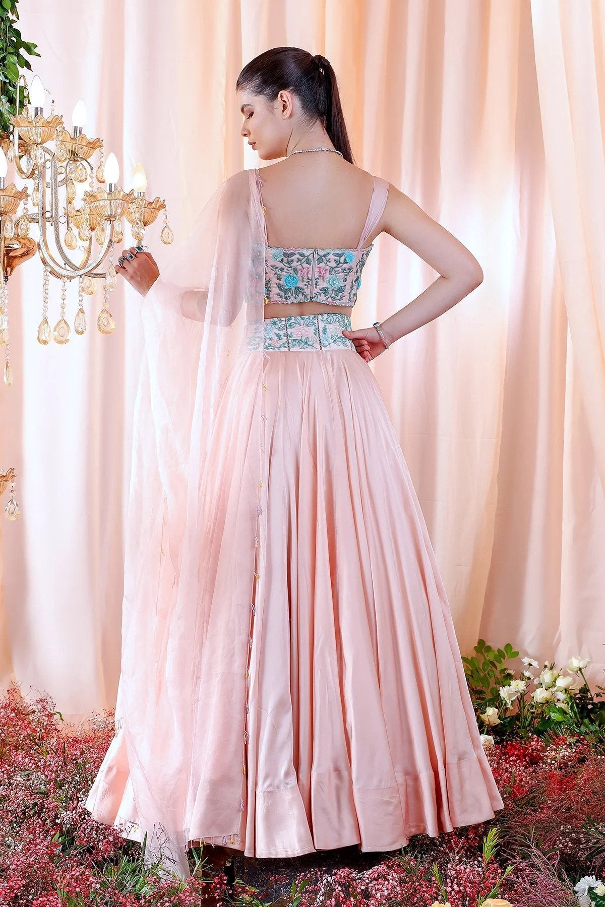 Hand Embroidered Lehenga Set