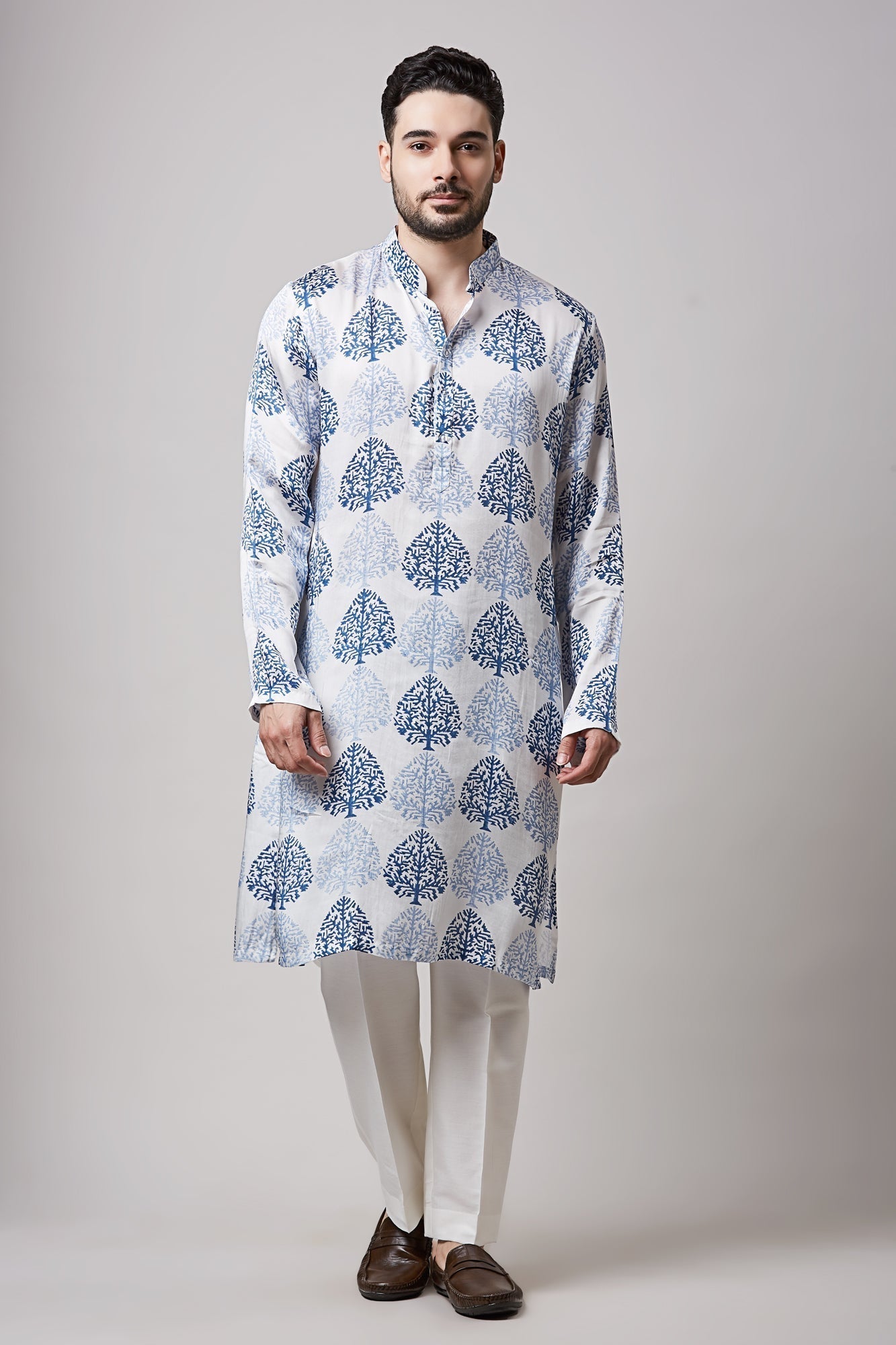 NAQSH HAND BLOCK PRINTED KURTA SET
