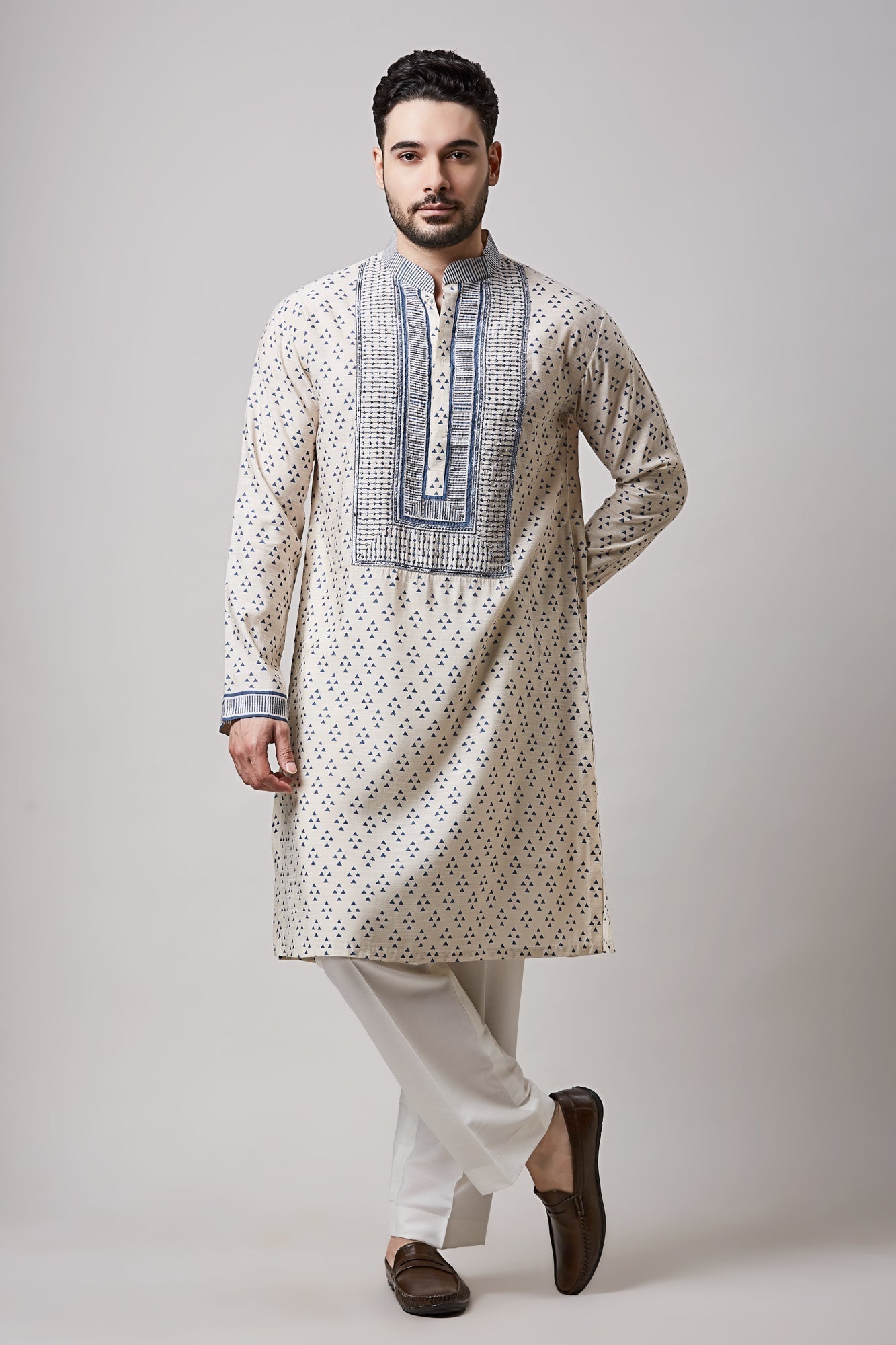 PARTHIV HAND BLOCK PRINTED KURTA SET