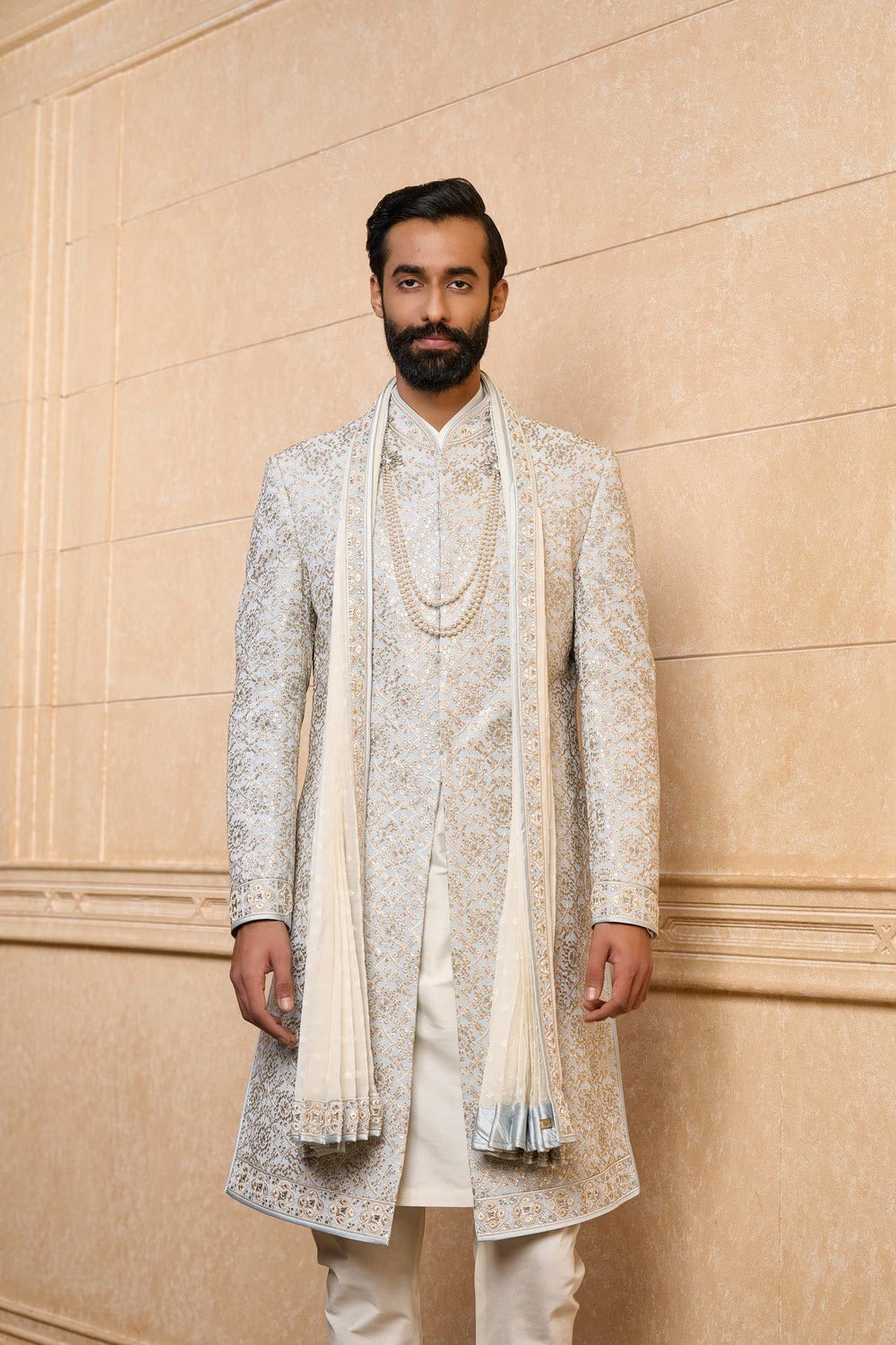 Light Blue Georgette Sherwani