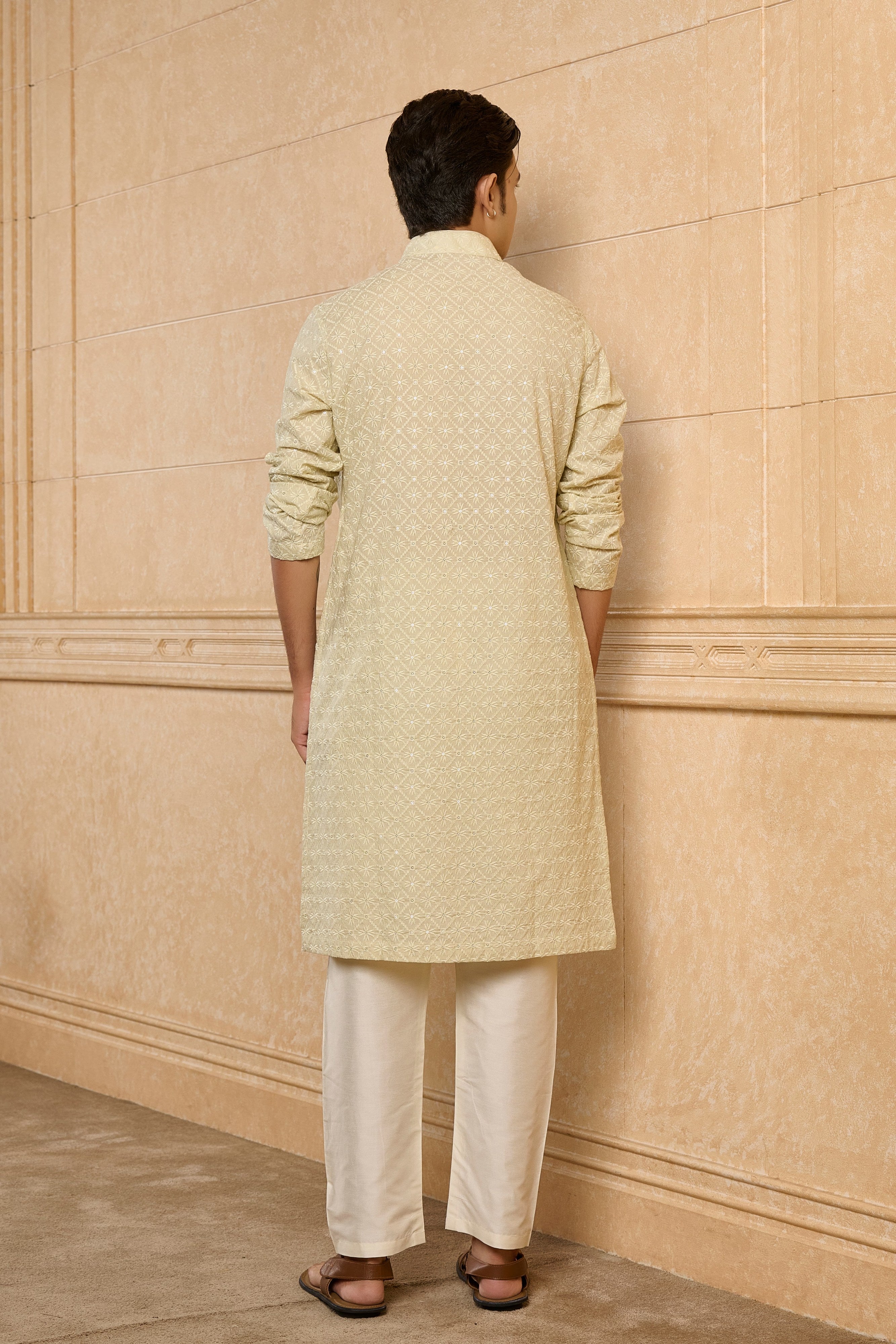 Celadon Motif Kurta Set