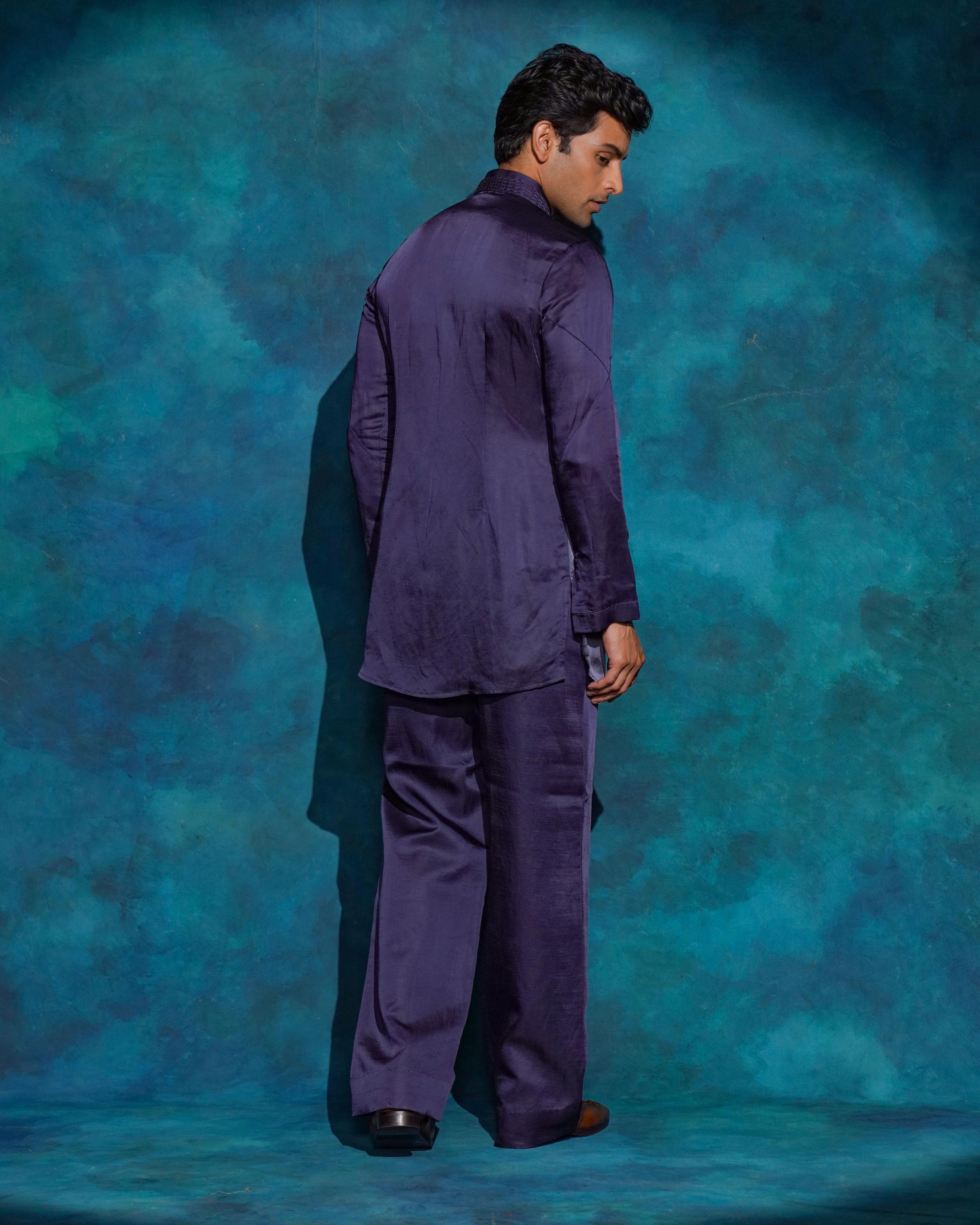 OCEANIC PURPLE OMBRE
SHORT KURTA SET