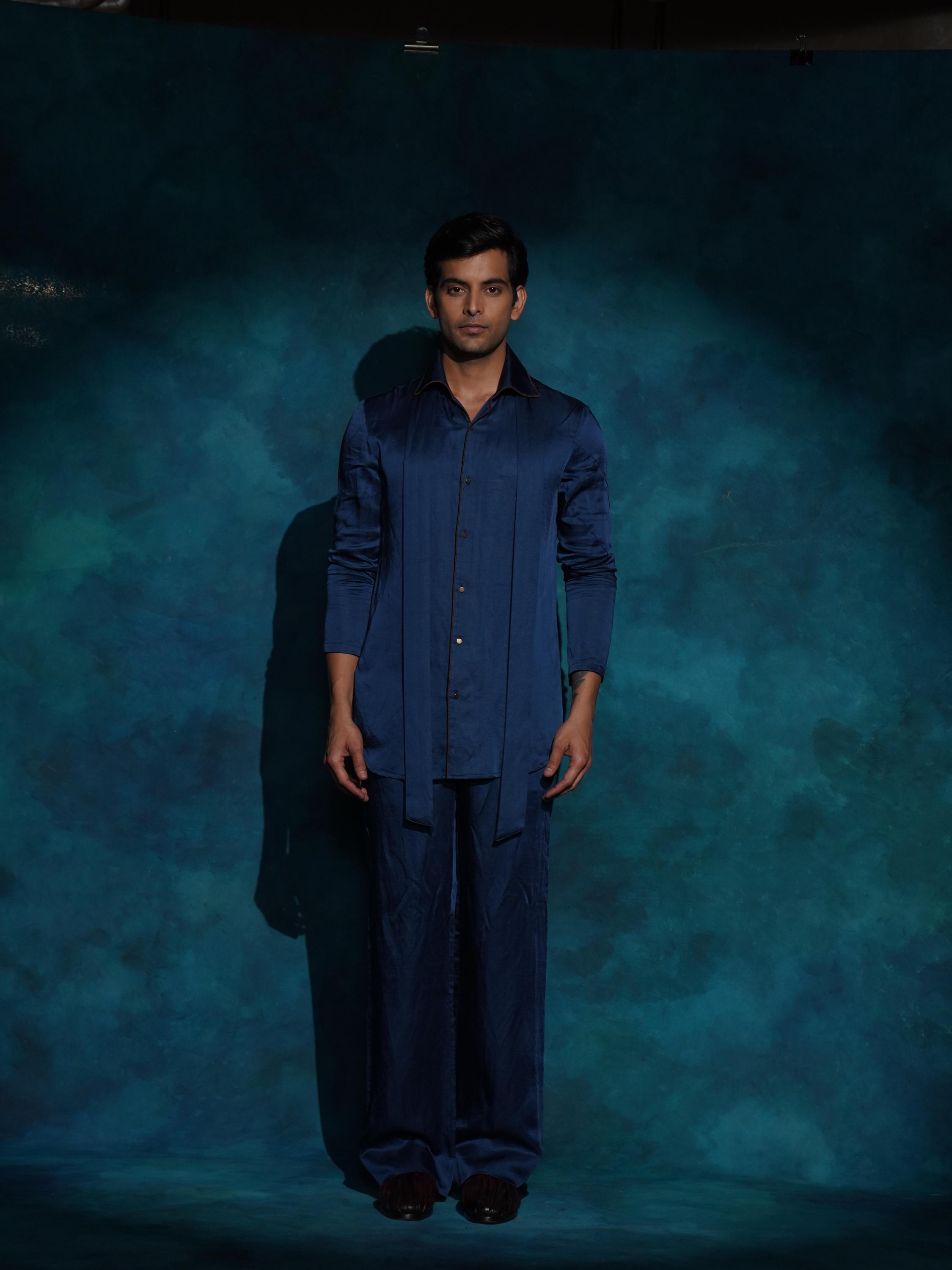 Classic Teal Shirt-KurtaSet