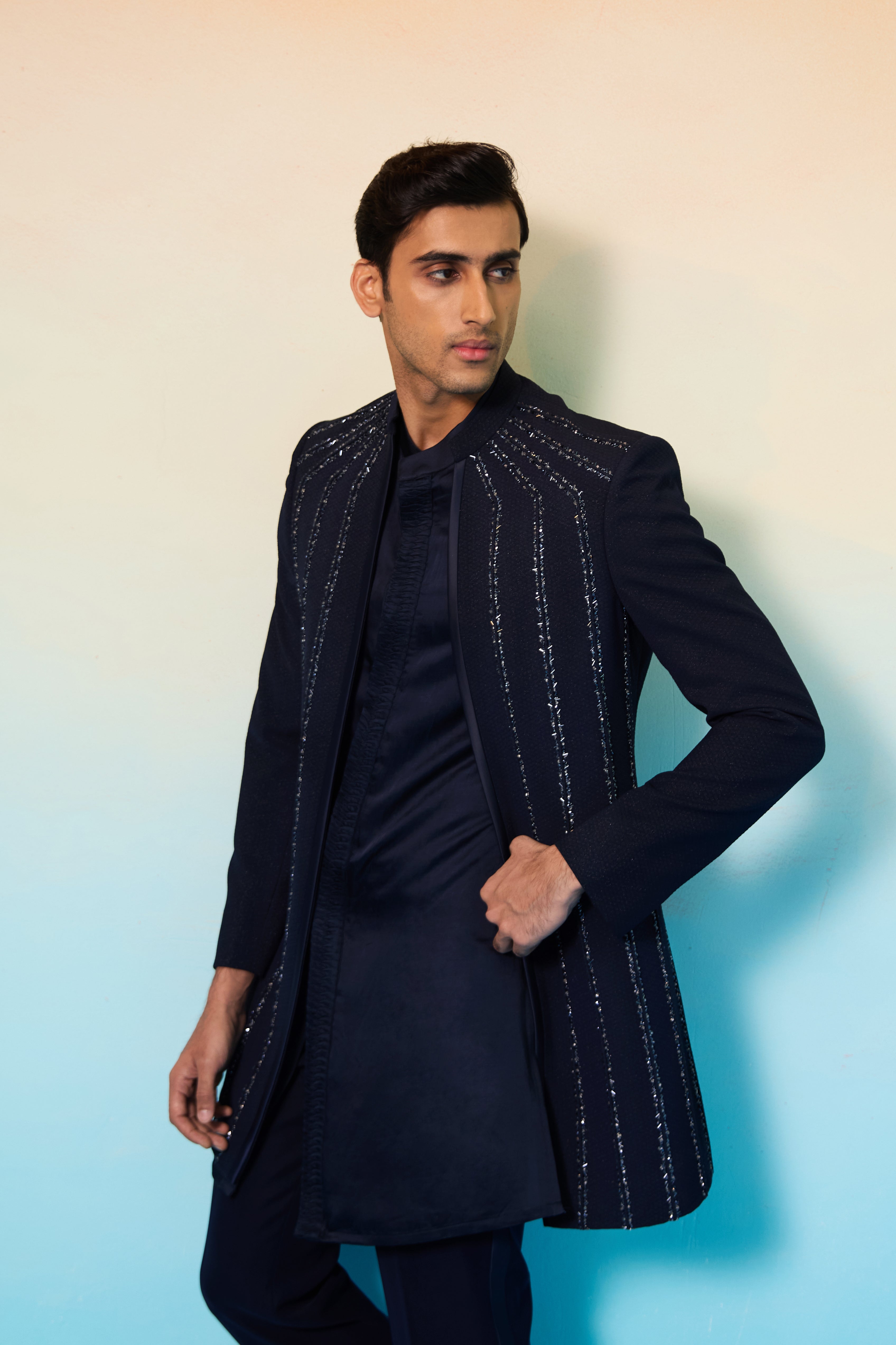 Meteor Open Sherwani Set