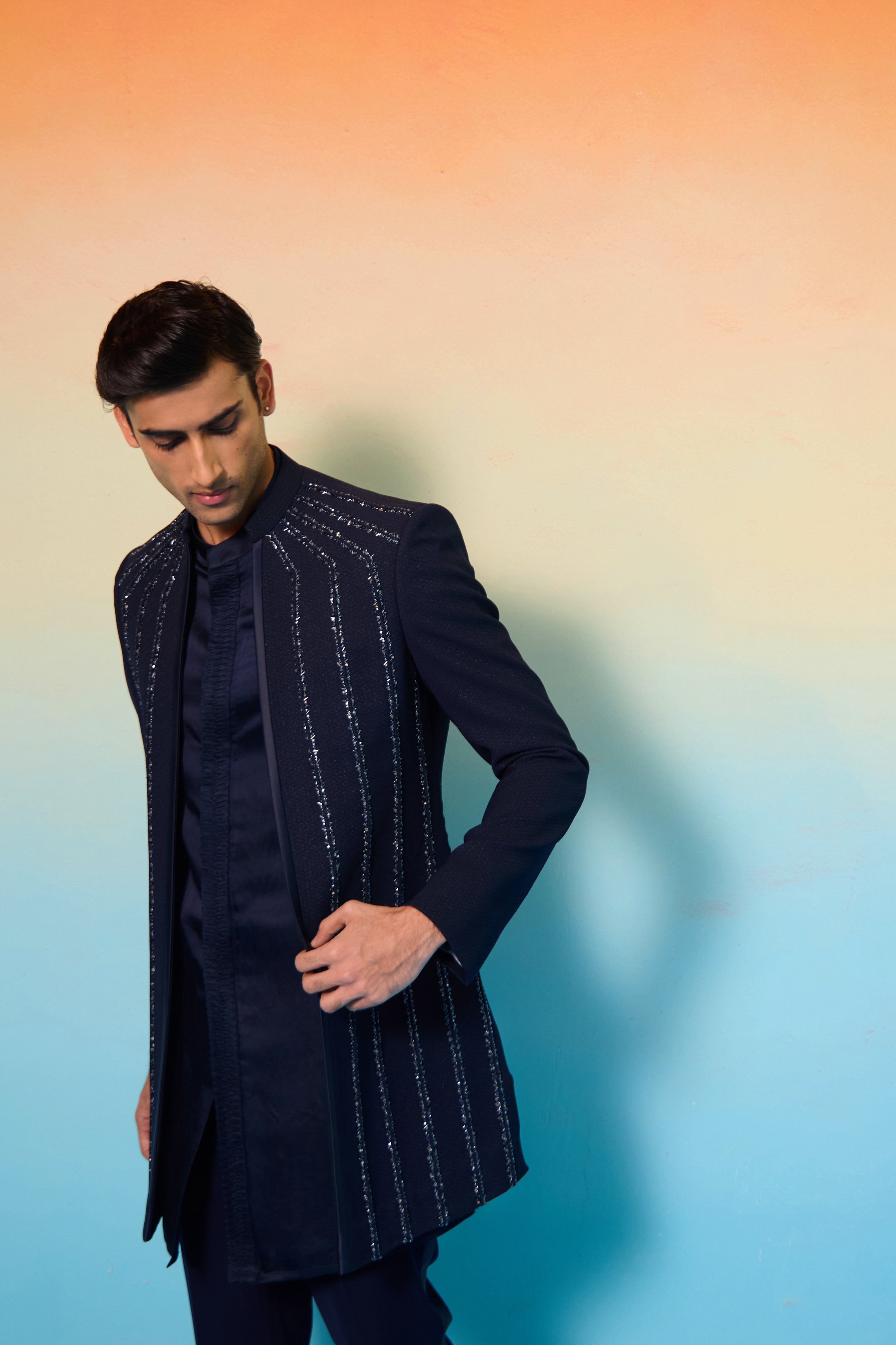 Meteor Open Sherwani Set
