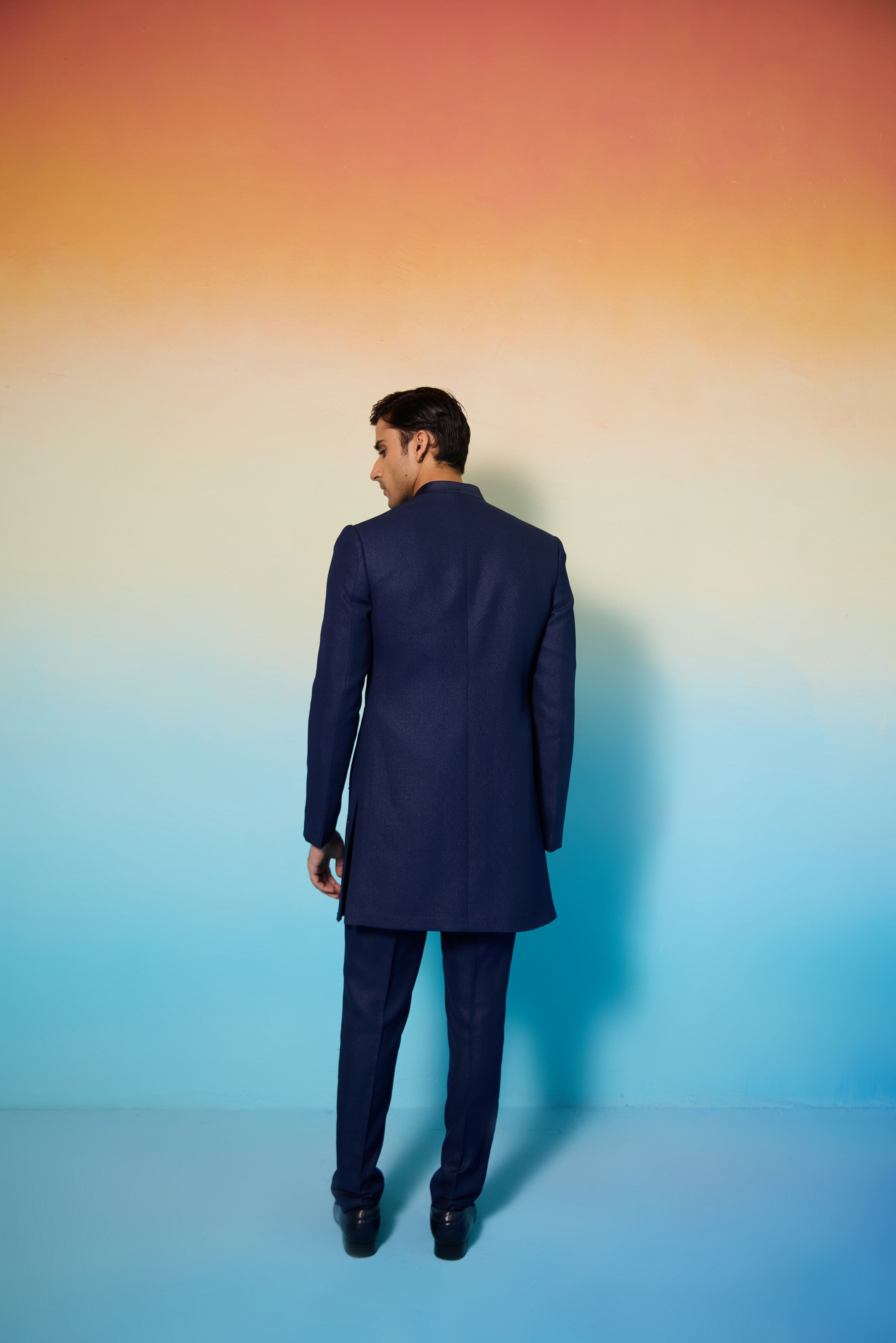 Blue Comet sherwani set