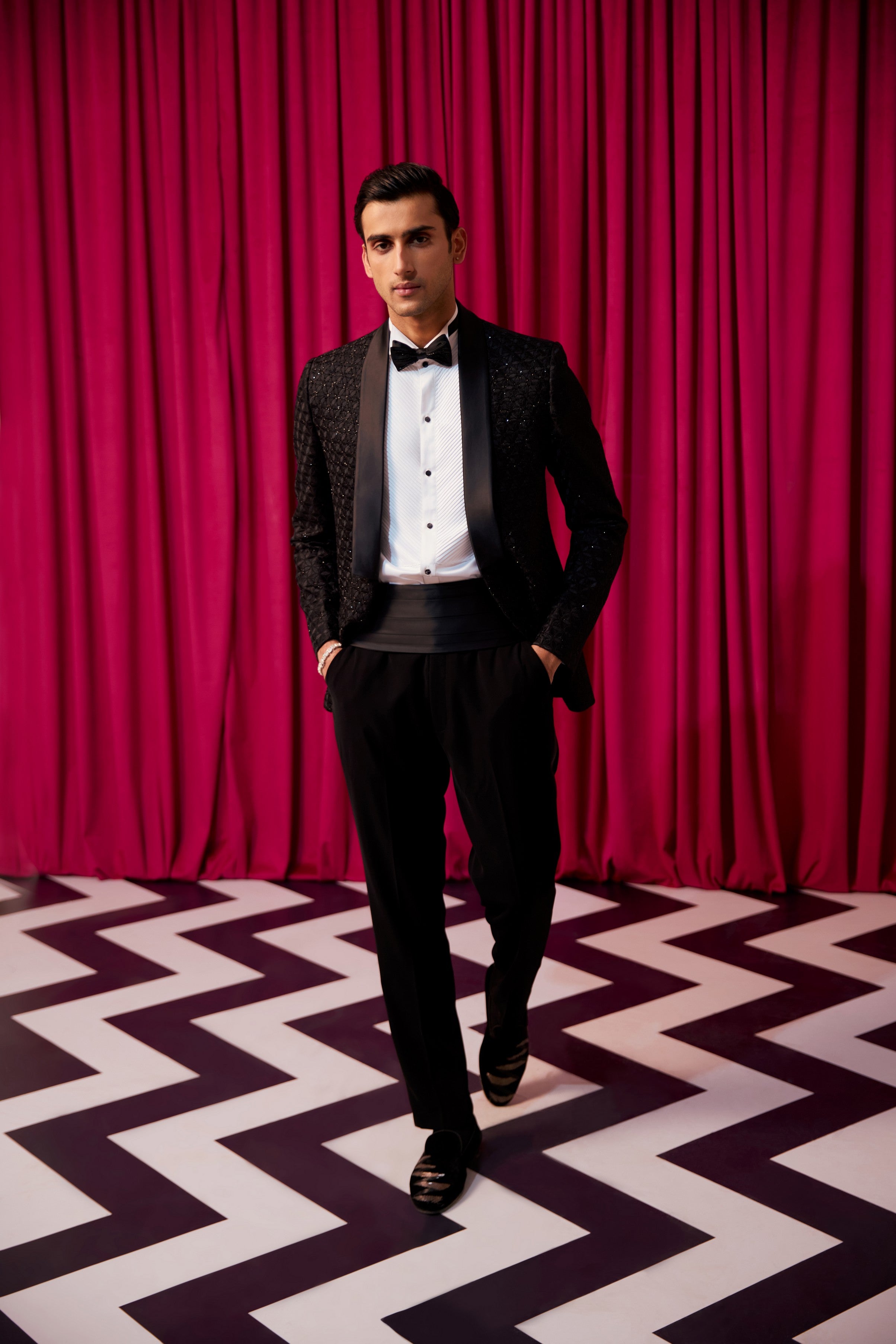 Majestic floral tuxedo set