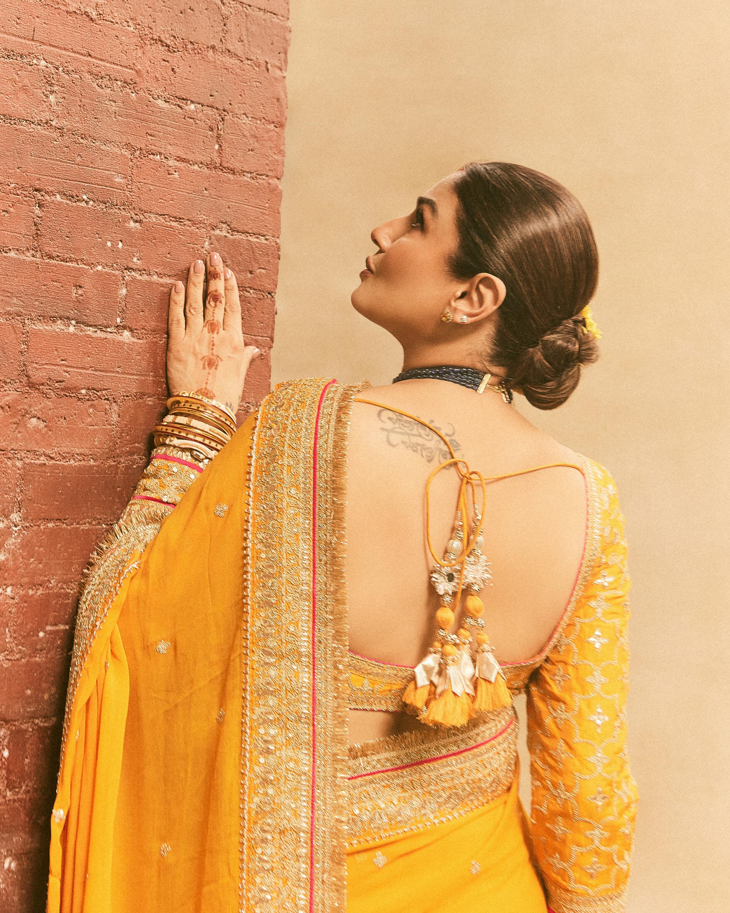 Raveena Tandon in Dilruba Saree Set