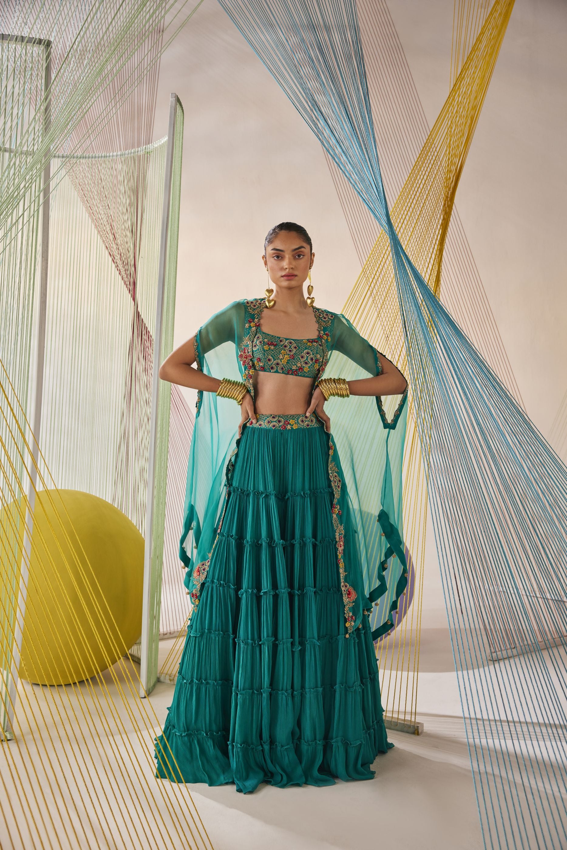 Riya Lehenga cape set