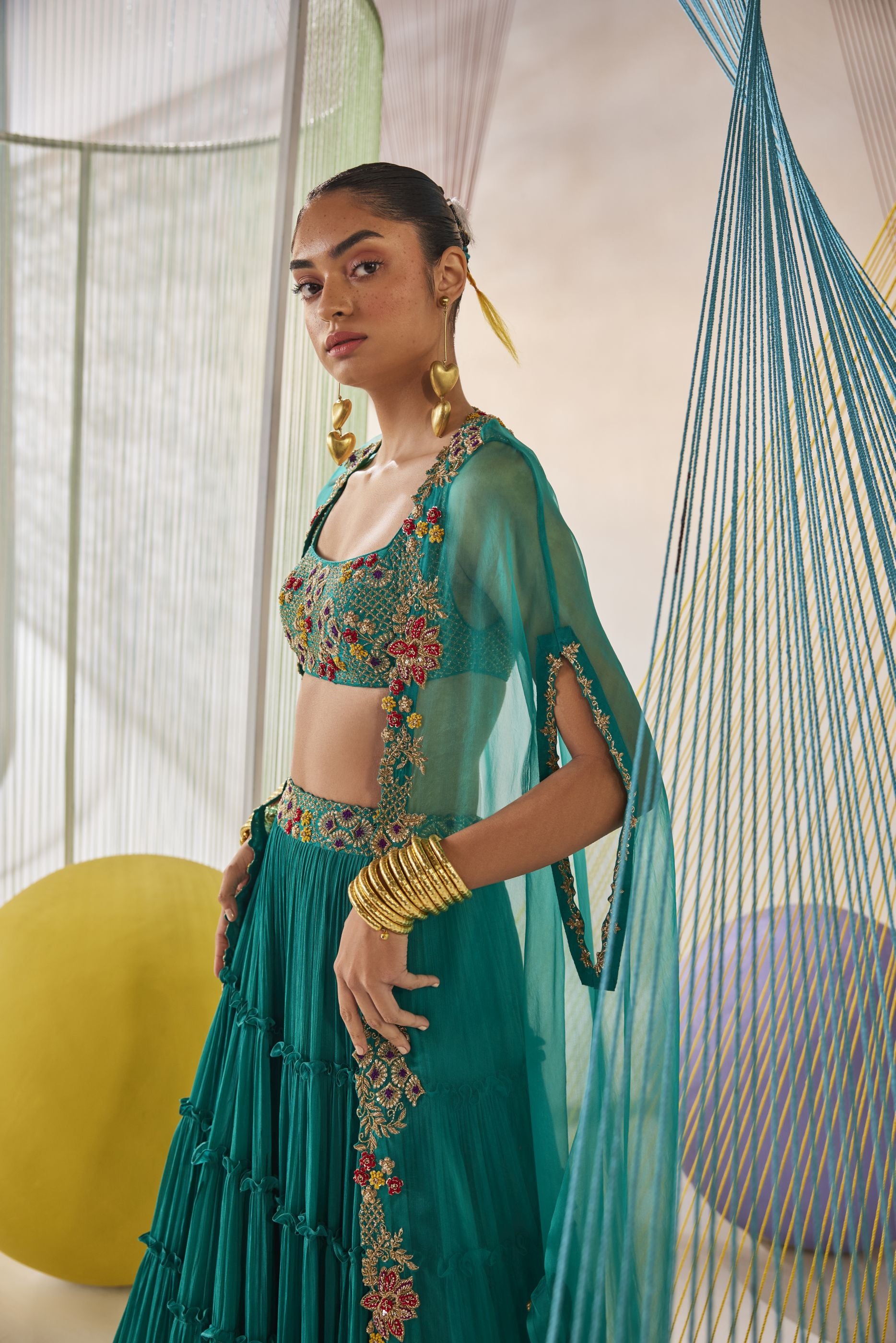 Riya Lehenga cape set