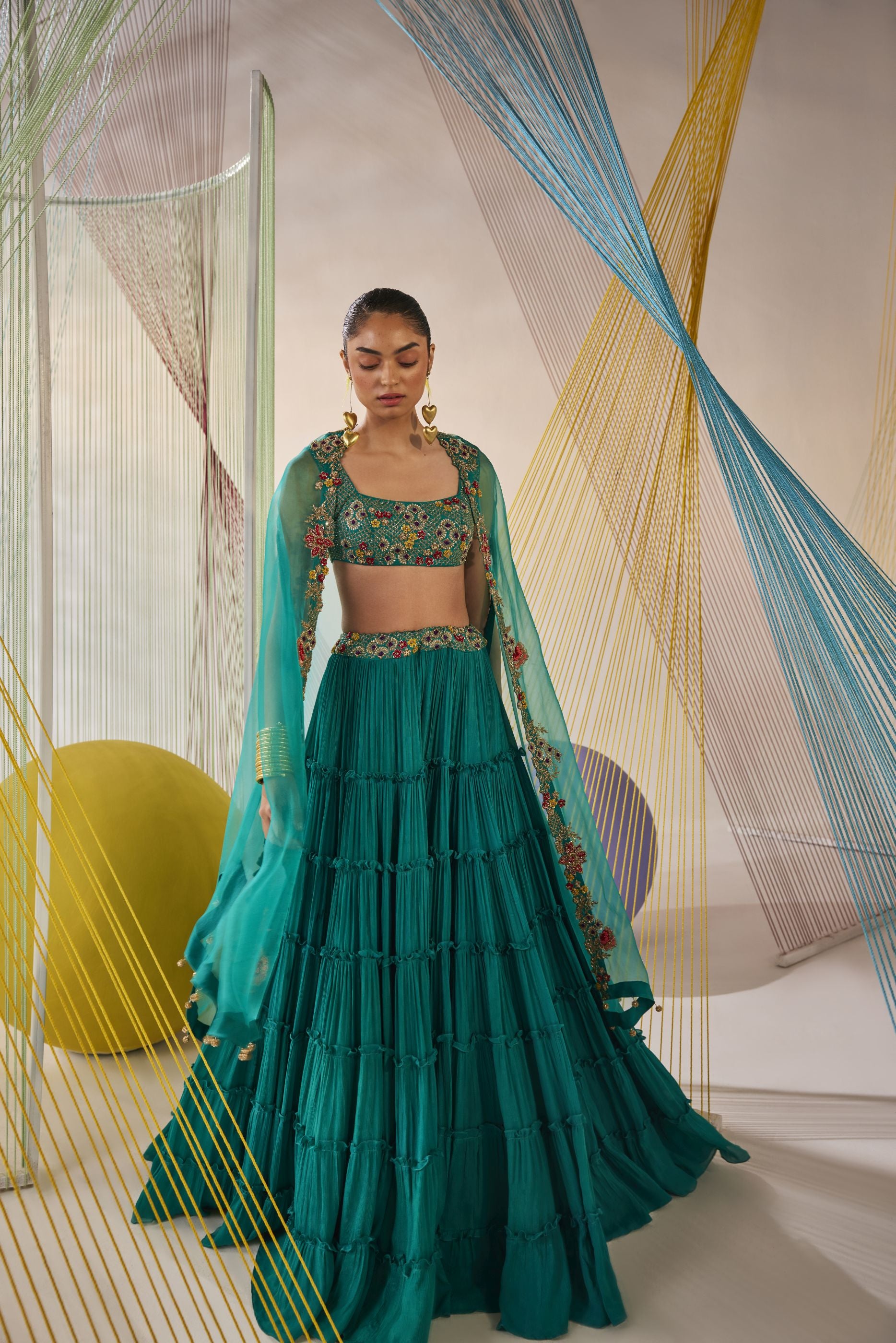 Riya Lehenga cape set