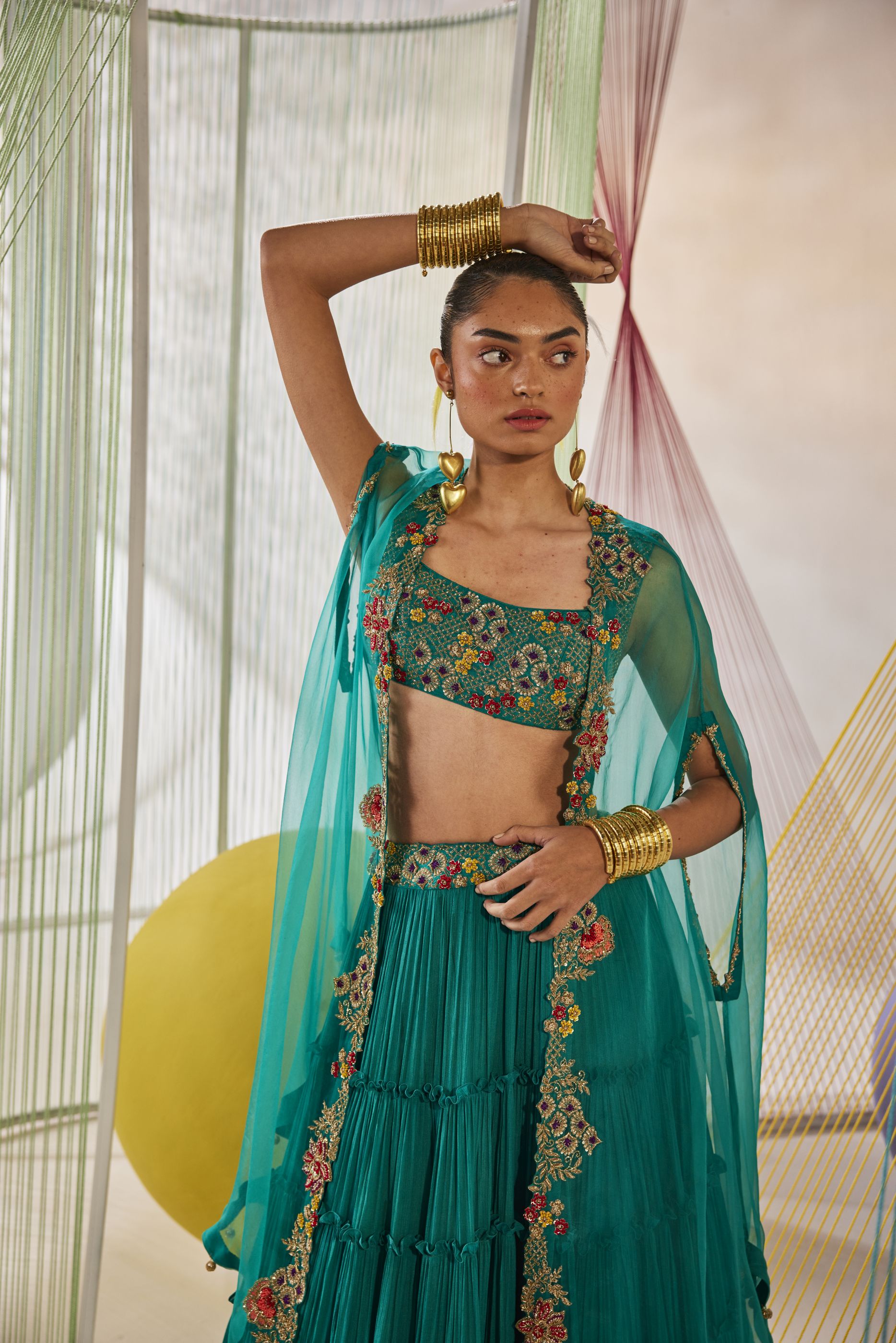 Riya Lehenga cape set