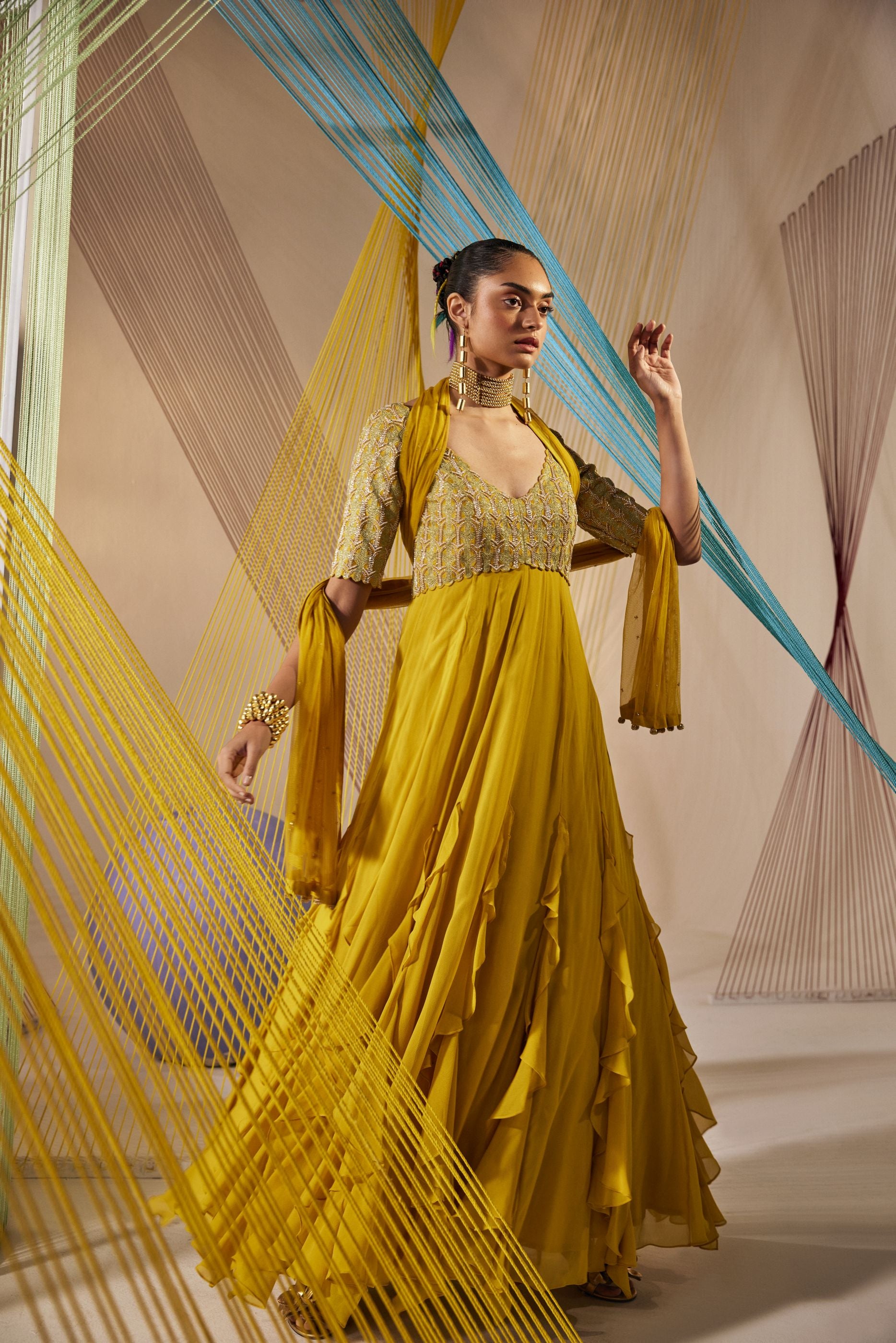 Aina anarkali set