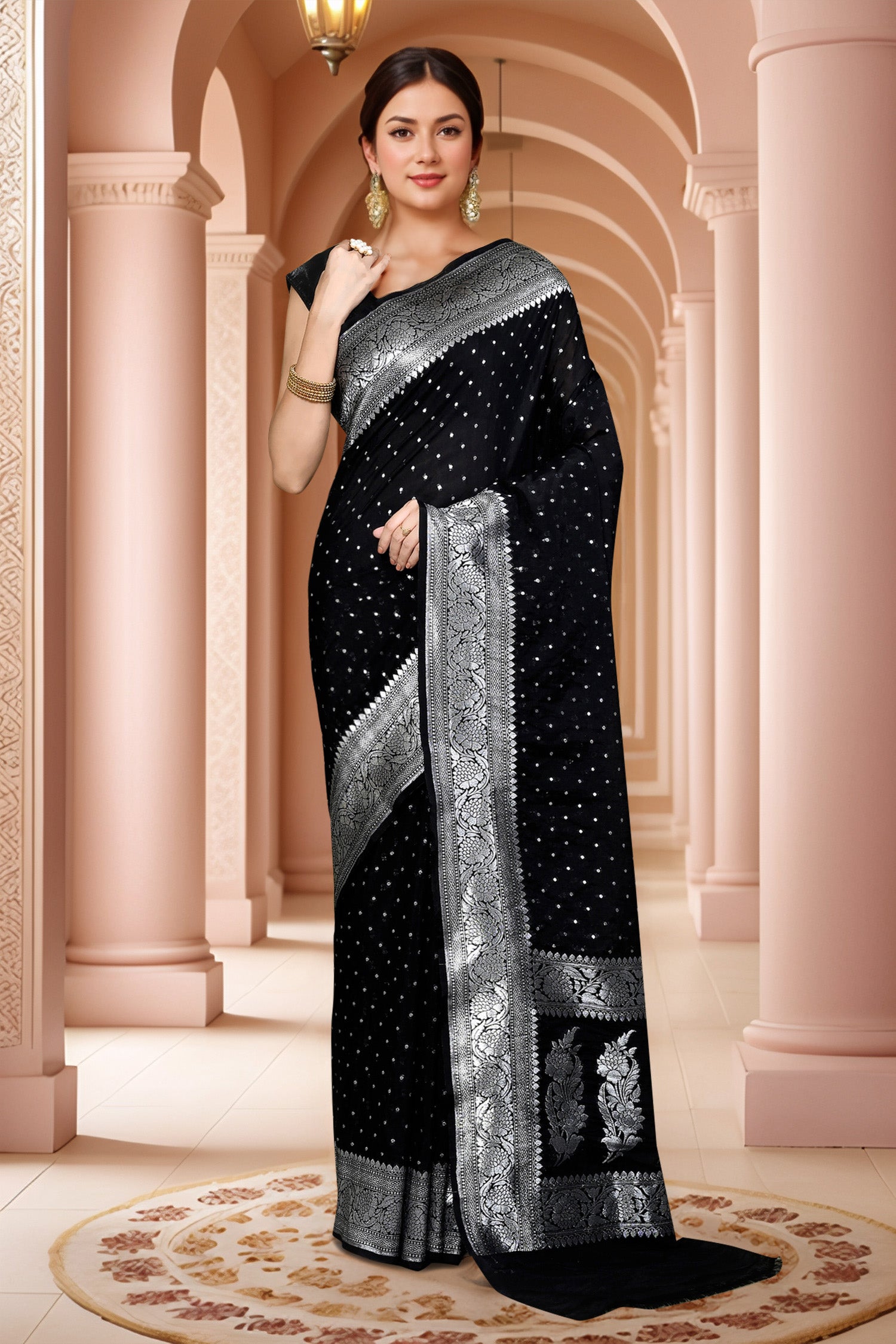 Banarasi Saree with running Blouse piece