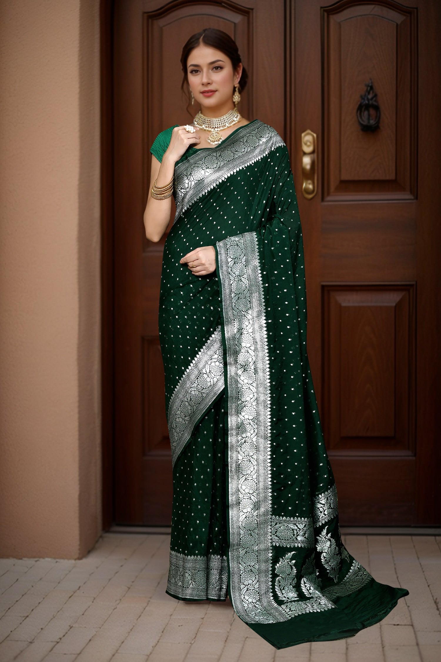 Banarasi Saree with running Blouse piece