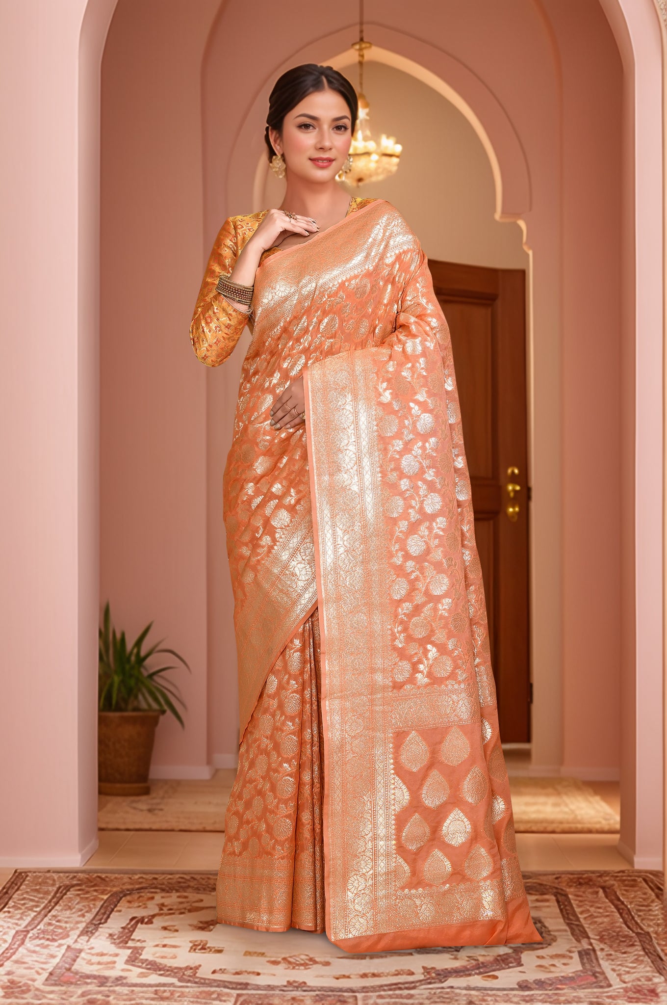 Banarasi Saree with running Blouse piece