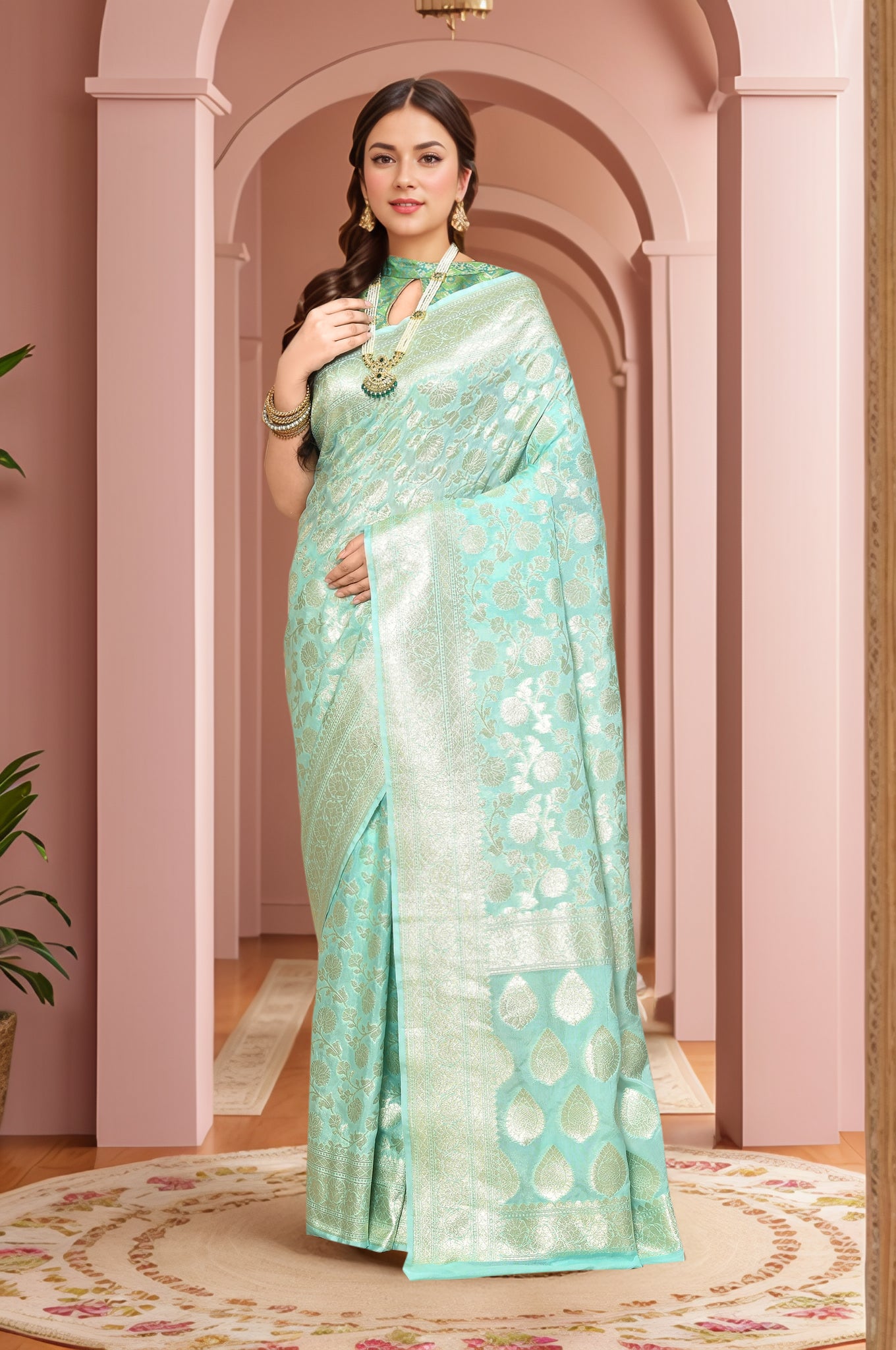 Banarasi Saree with running Blouse piece