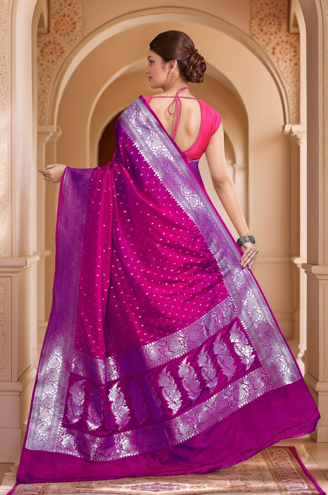 Banarasi Saree with running Blouse piece
