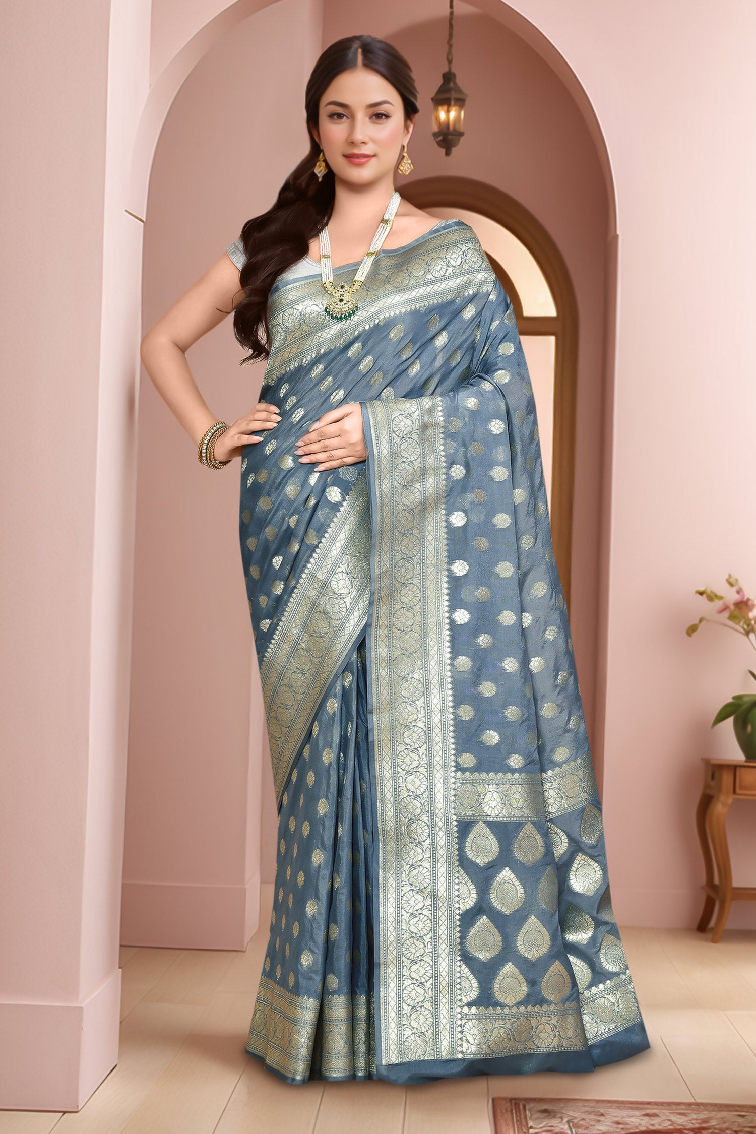 Banarasi Saree with running Blouse piece