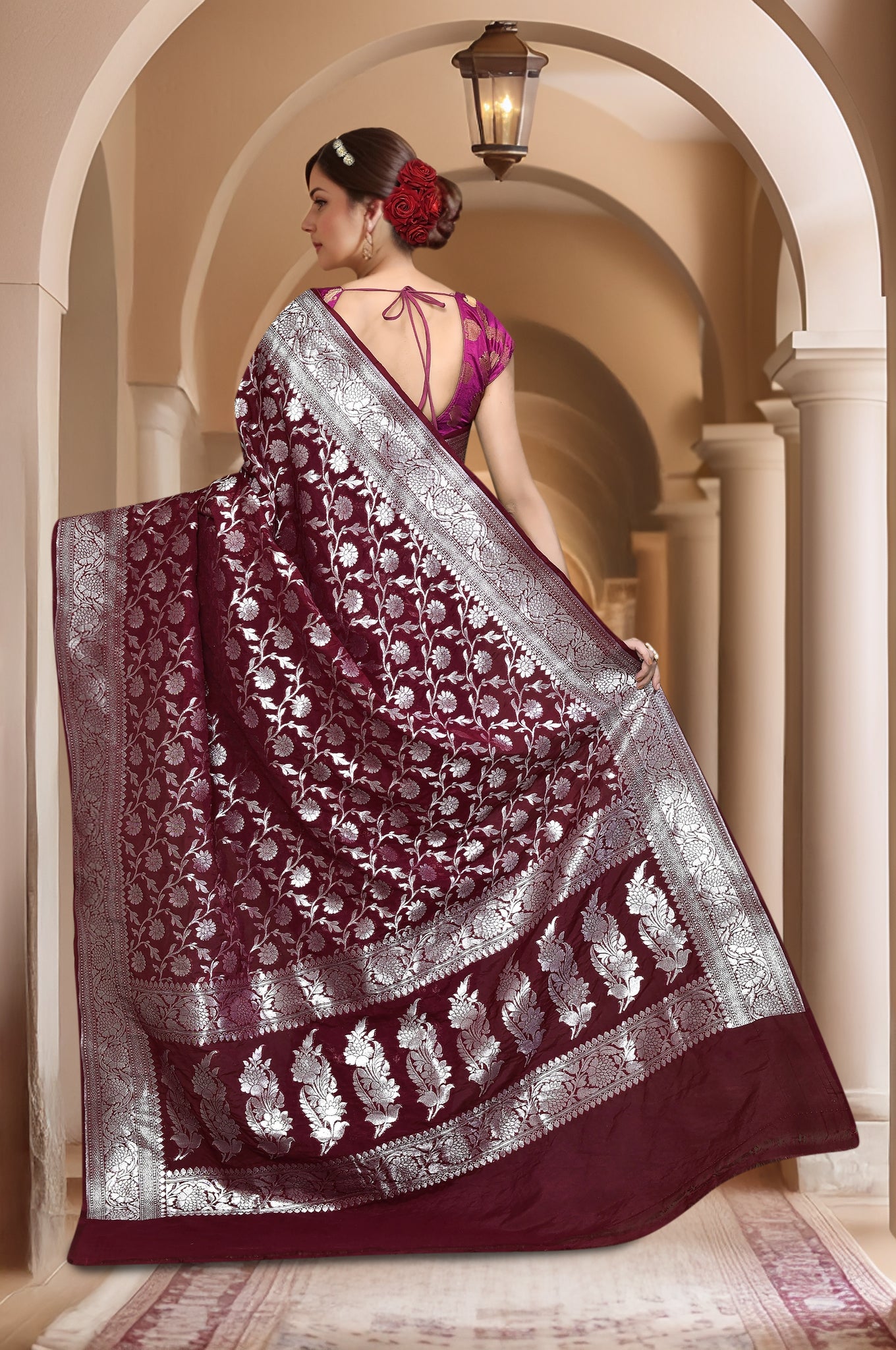Banarasi Saree with running Blouse piece