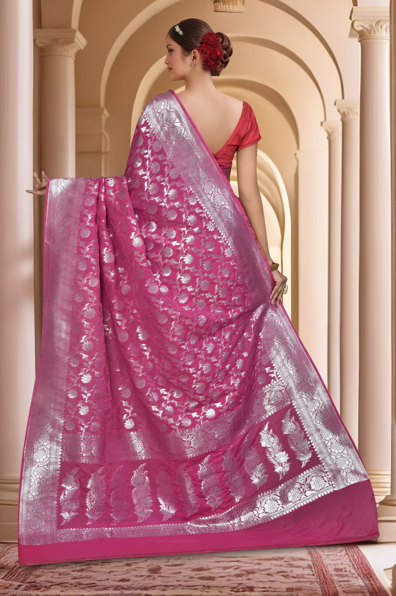 Banarasi Saree with running Blouse piece