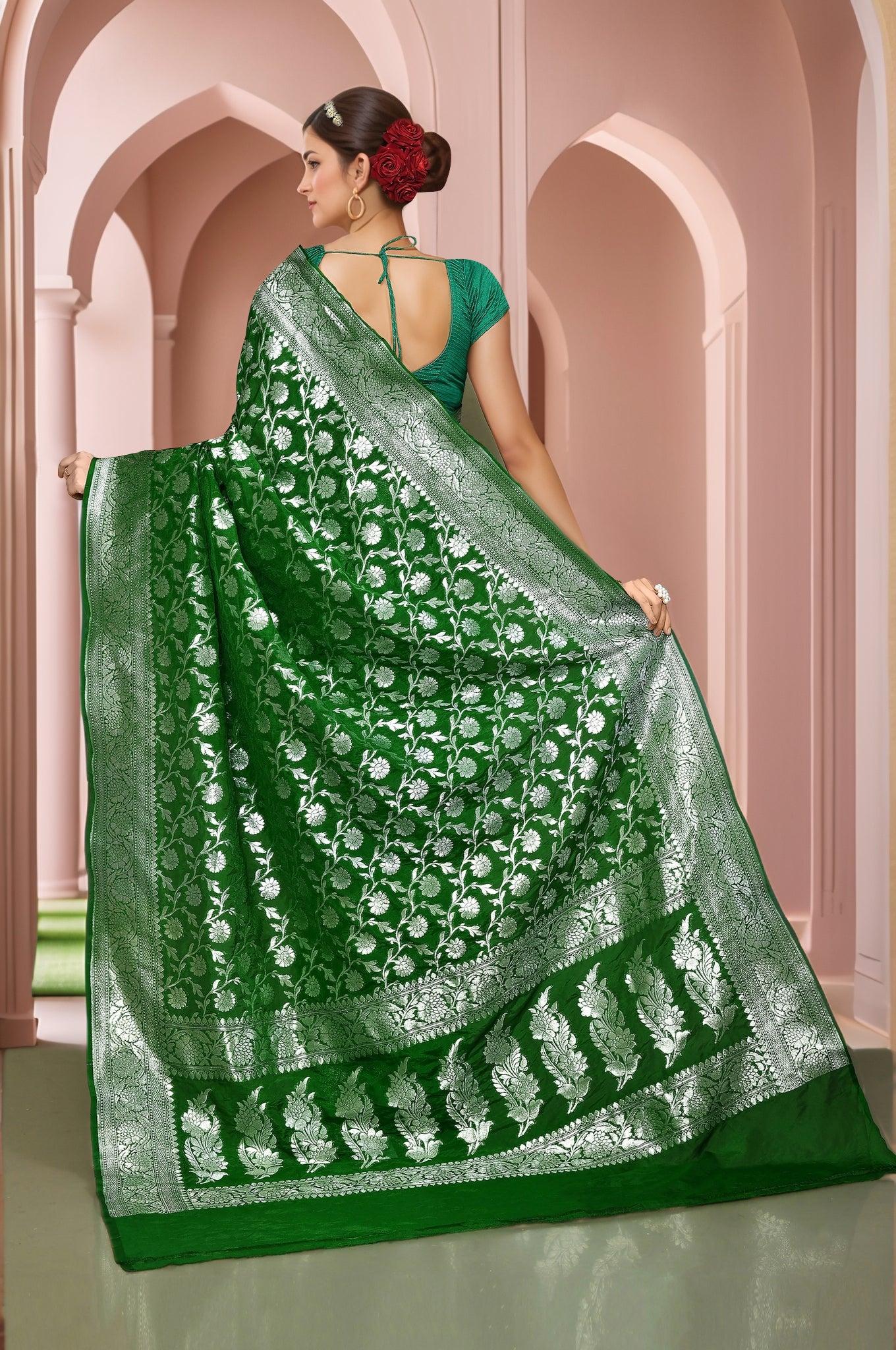 Banarasi Saree with running Blouse piece