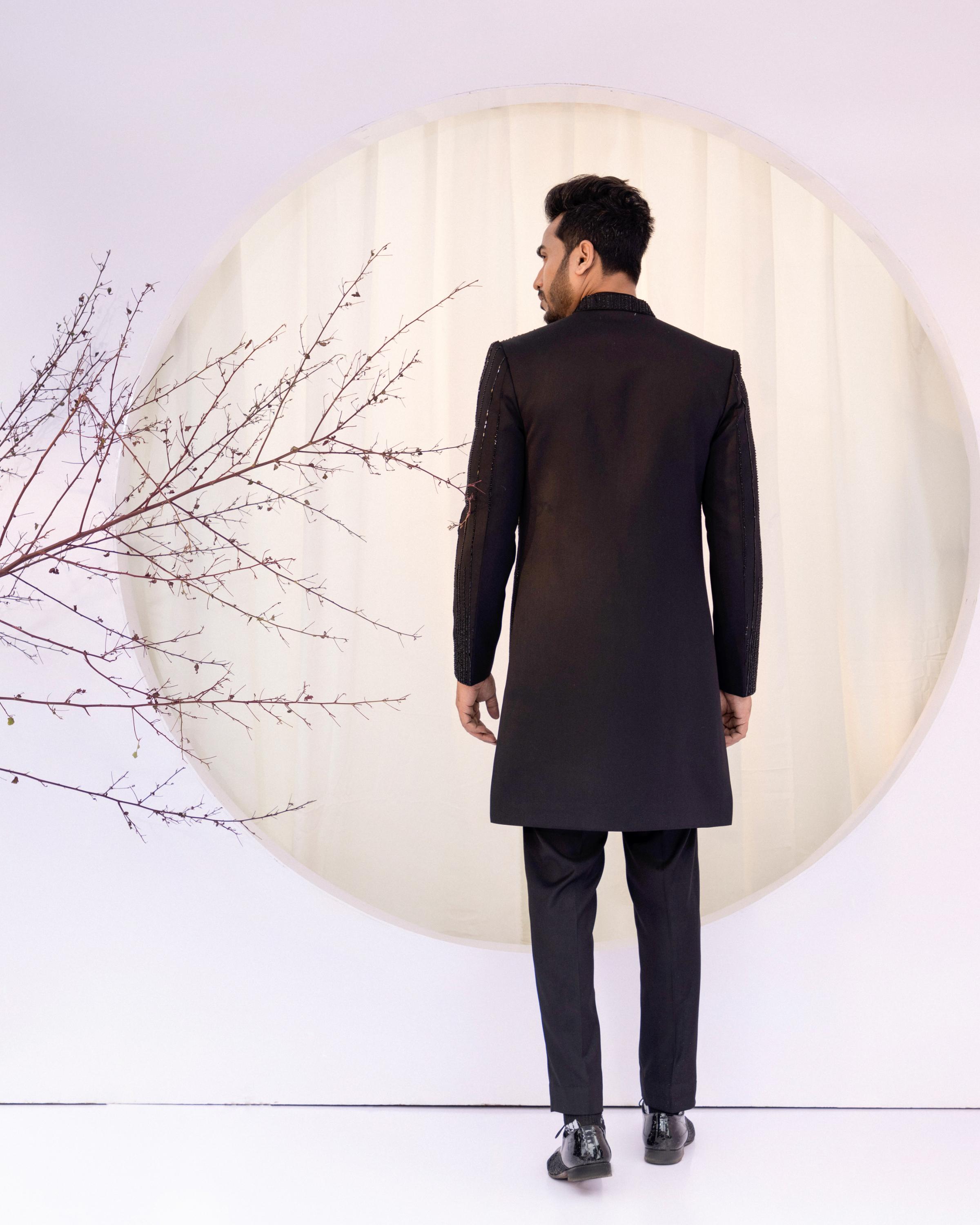 Noor-e-Zarqash Open Jacket Set