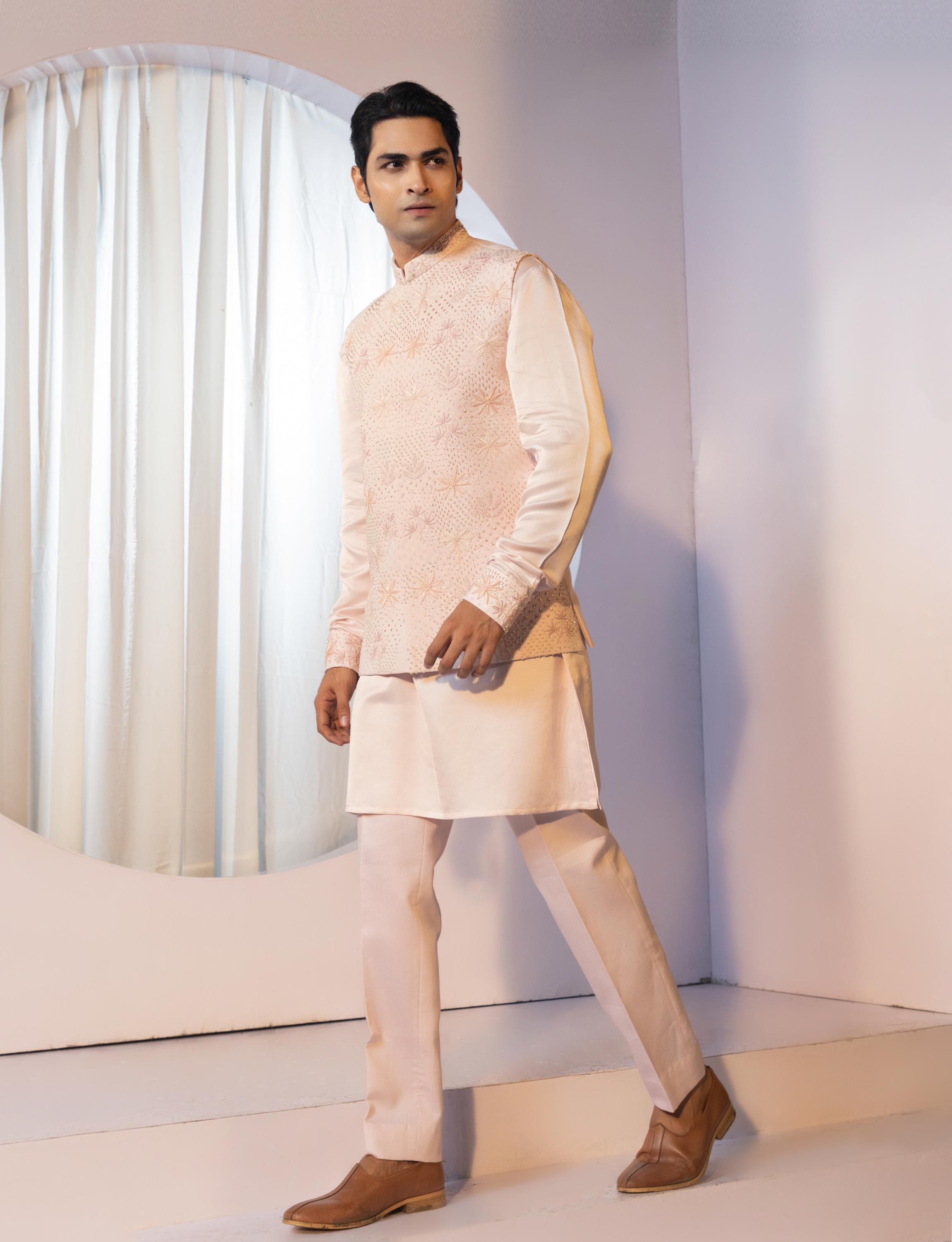 Rose Quartz Nehru Set