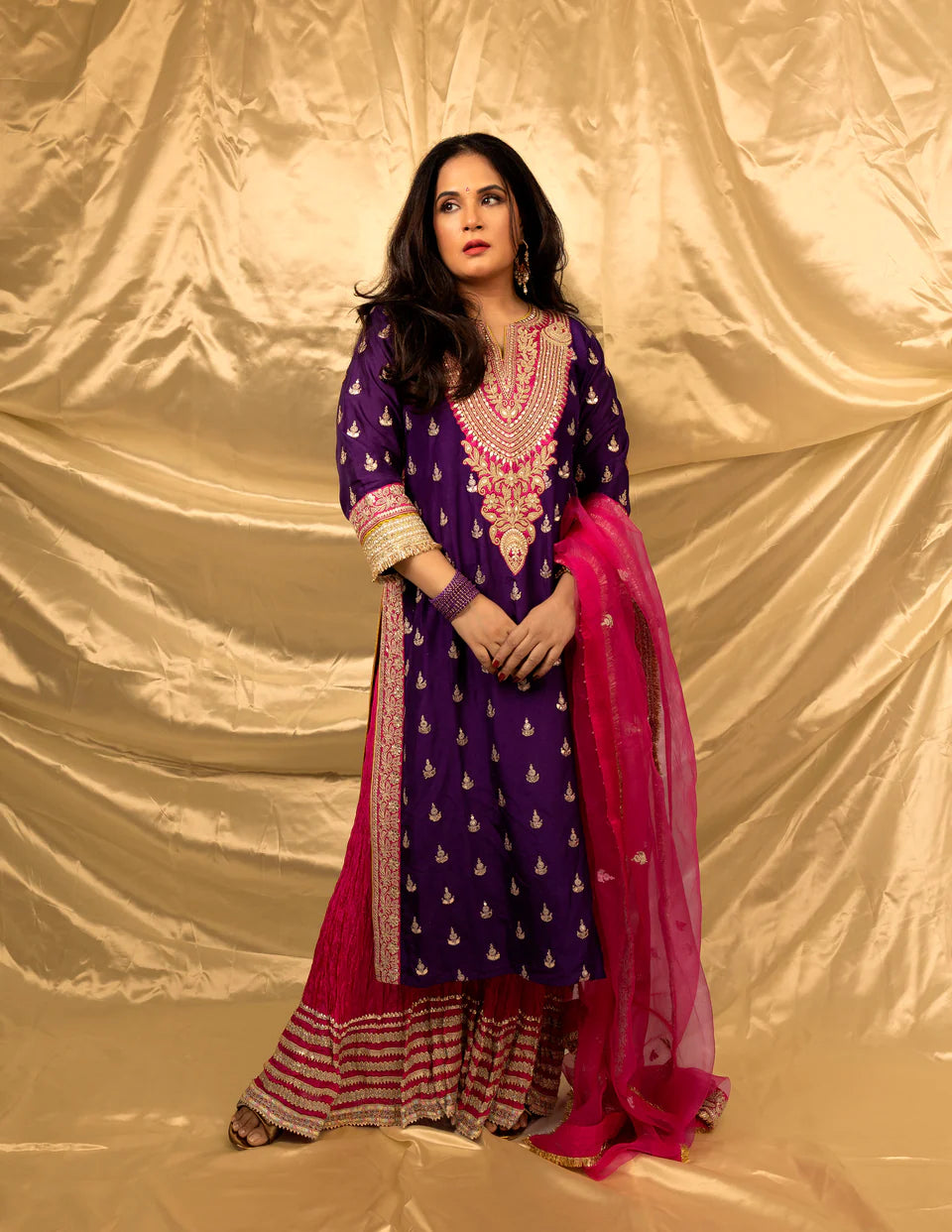 Richa Chadda in Fitoor Sharara Set