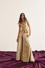 DUAL COLOR FLARED SHARARAS