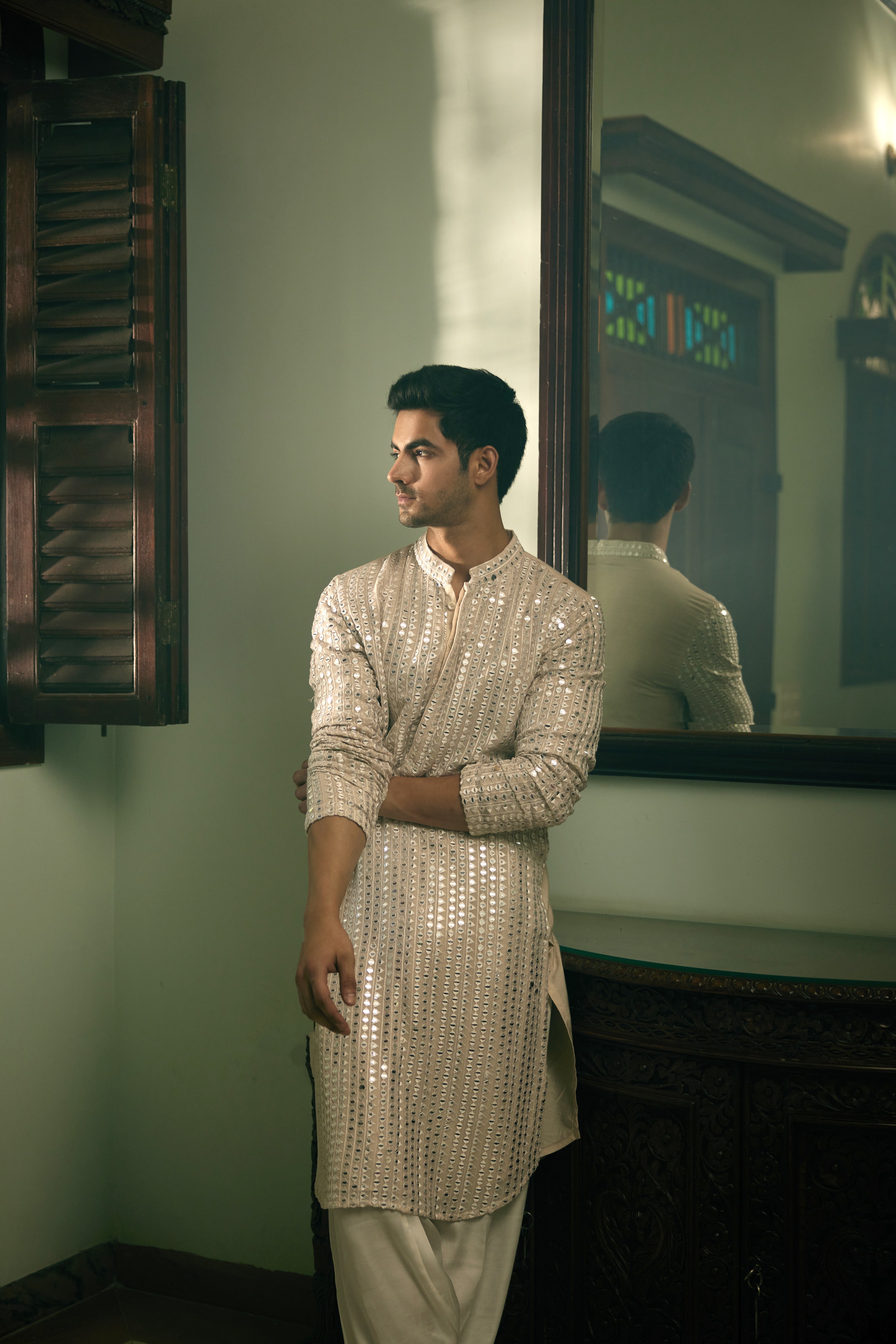 YASIR KURTA (SOFT BEIGE)