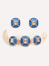 Classy kundan choker with elegant pair of earrings