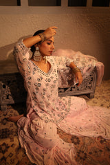 Nazakat Pink Gharara Set