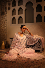 Nazakat Pink Gharara Set