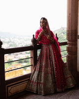 Empress Red Bridal Lehenga
