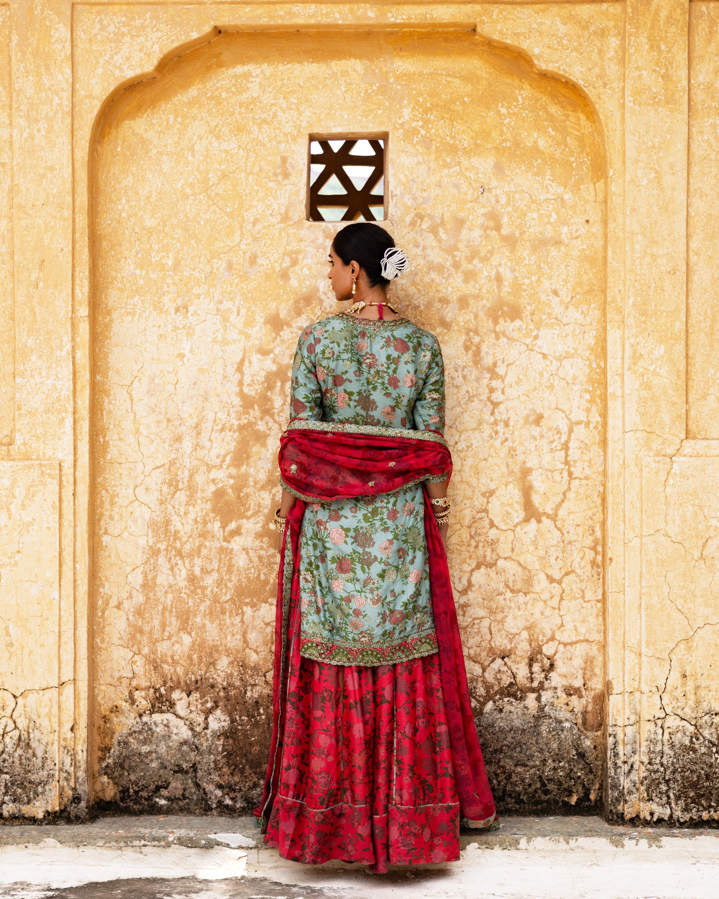 Cerulean Blush Regalia Lehenga