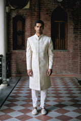 TURBAT SHERWANI (IVORY)