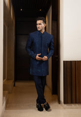 Sapphire Soiree Achkan Set