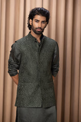 AMEERA BANDI SET (OLIVE GREEN)