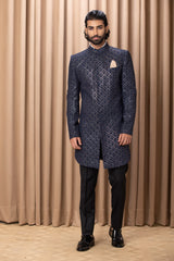 RANJHA INDO SET (NAVY BLUE)