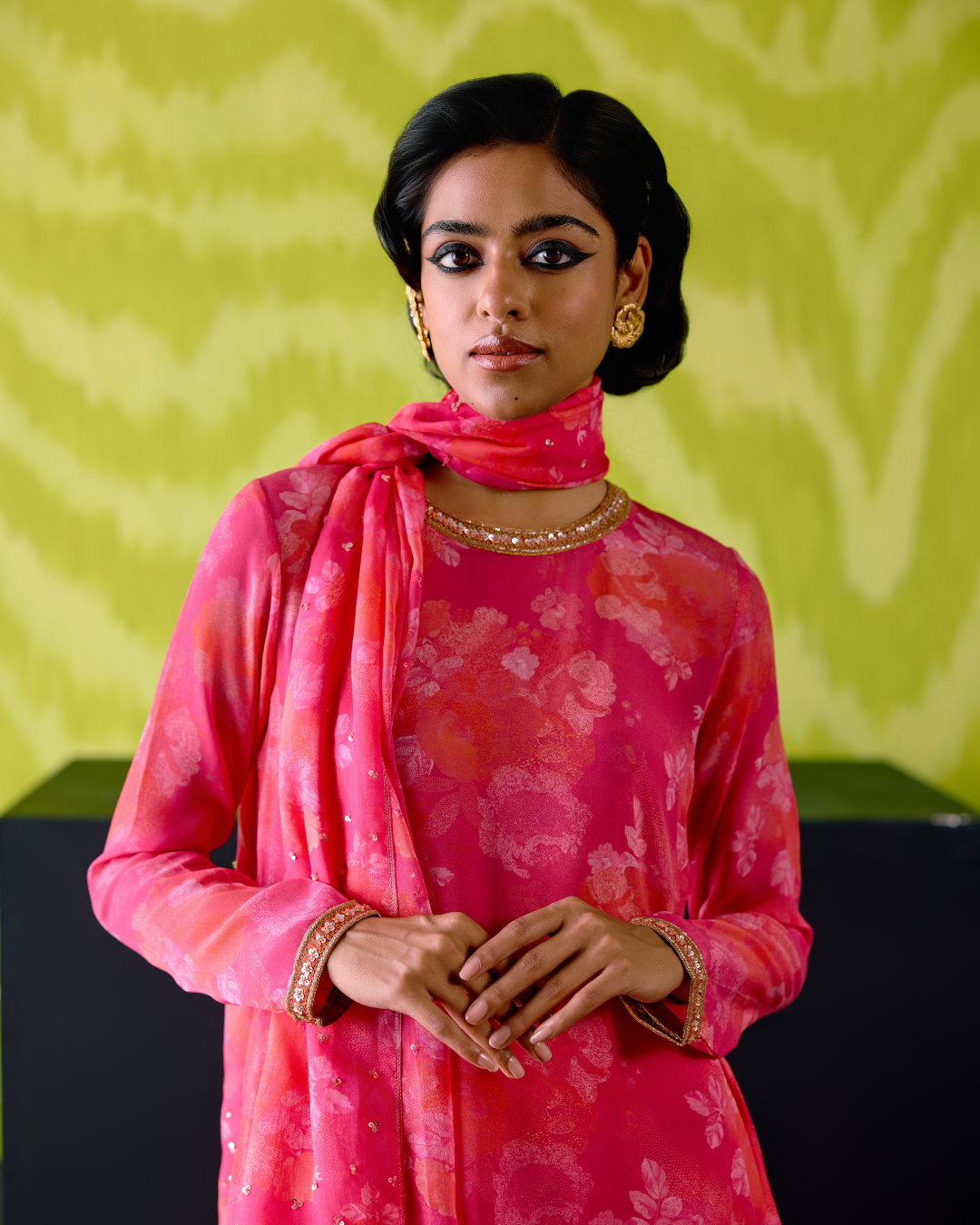 Fuchsia Pink Straight Kurta Set