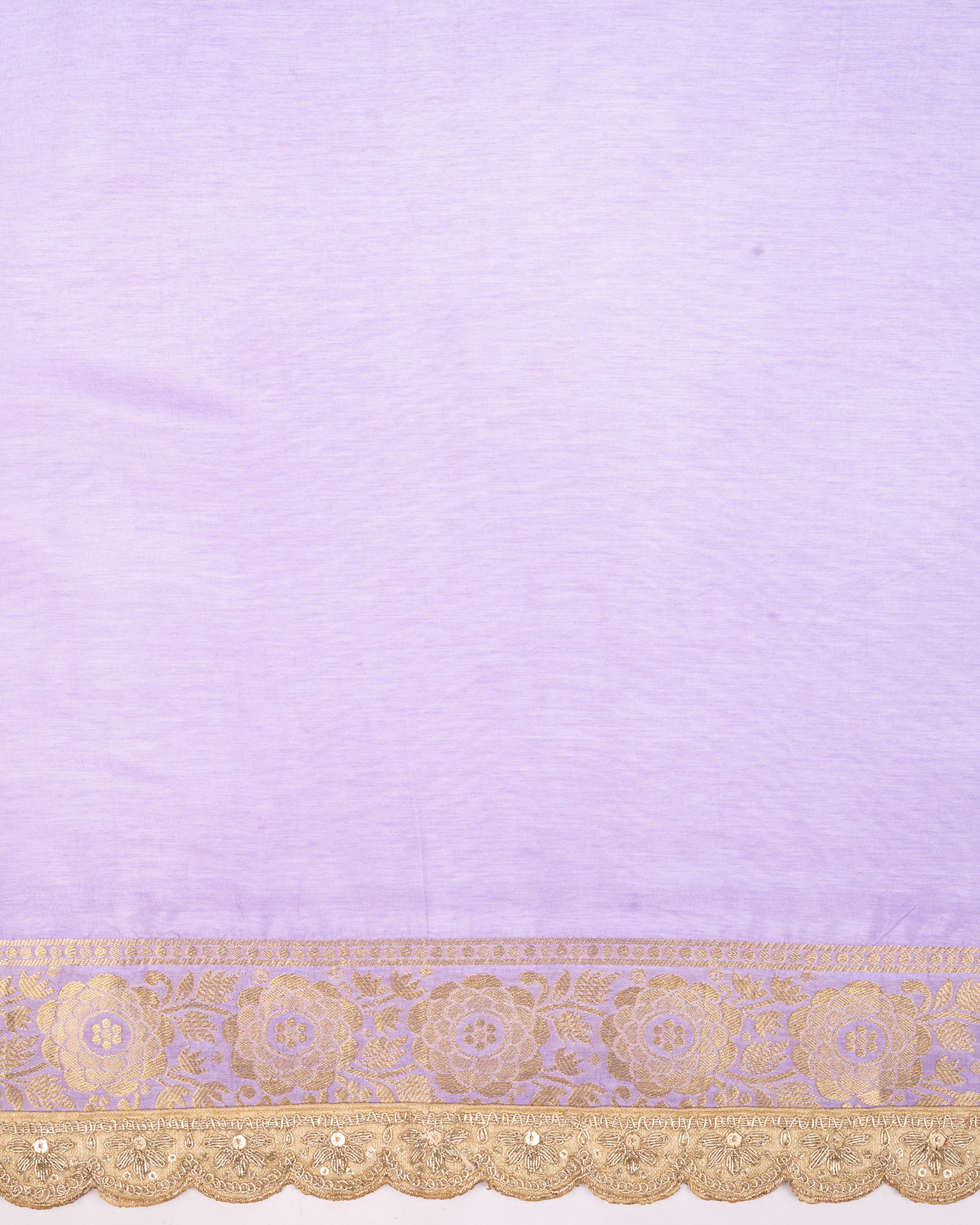 Light Lavender Pure Silk Banarasi Patola Handloom Saree