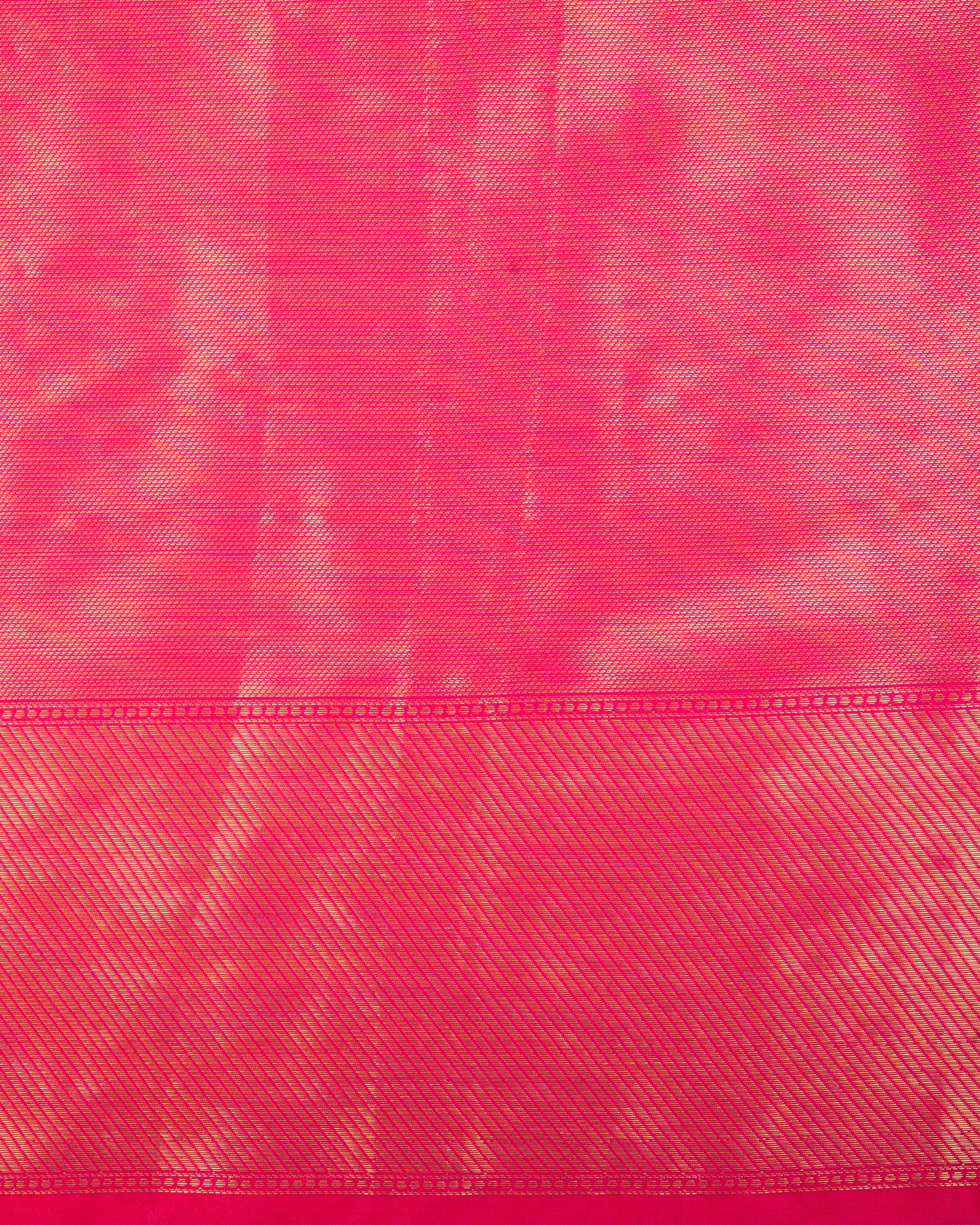 Pink Kanjeevaram Silk Banarasi Handloom Saree