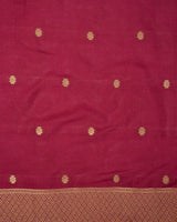 Maroon Pure Katan Silk Banarasi Handloom Saree