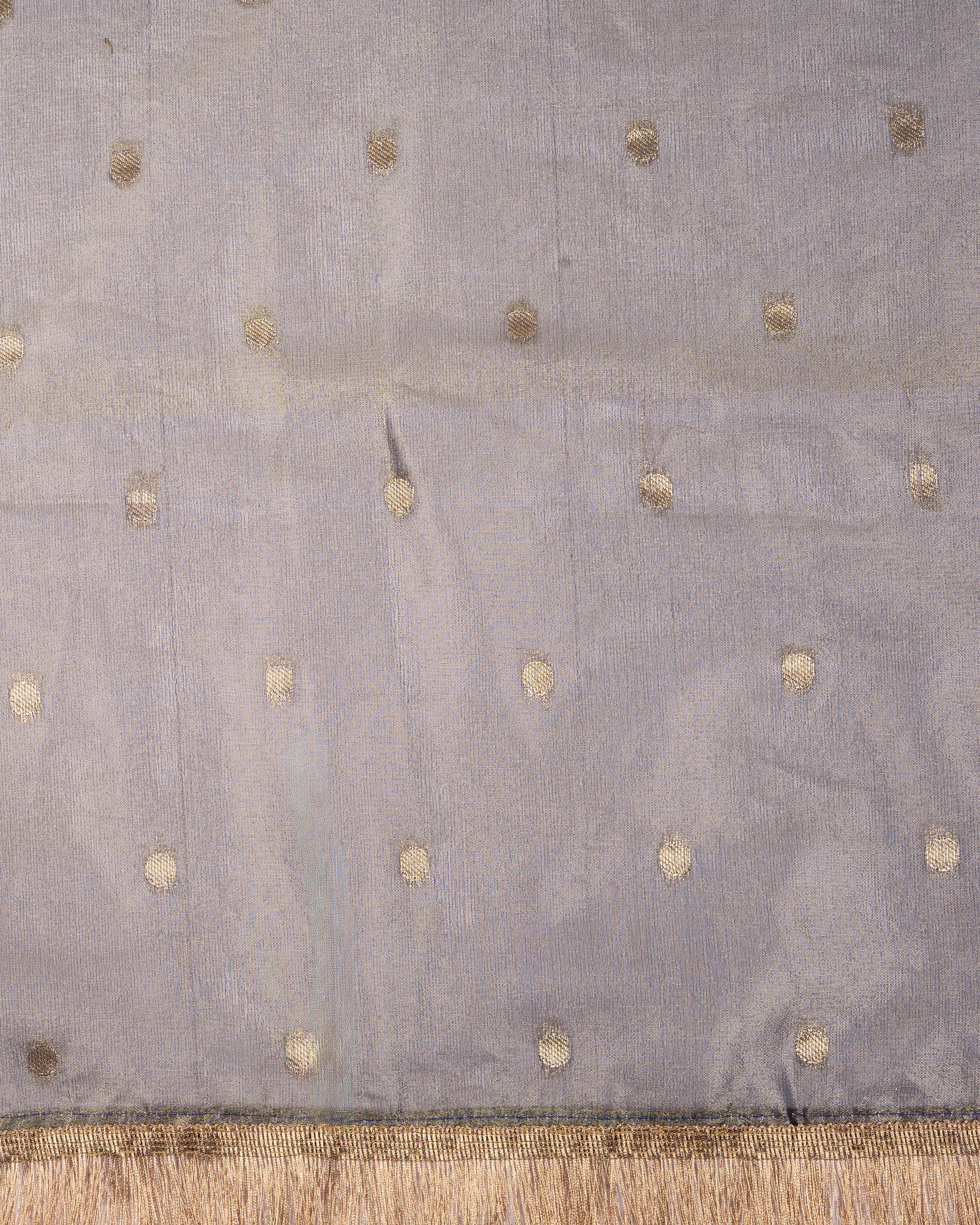Grey Pure Tissue Silk Banarasi Handloom Saree